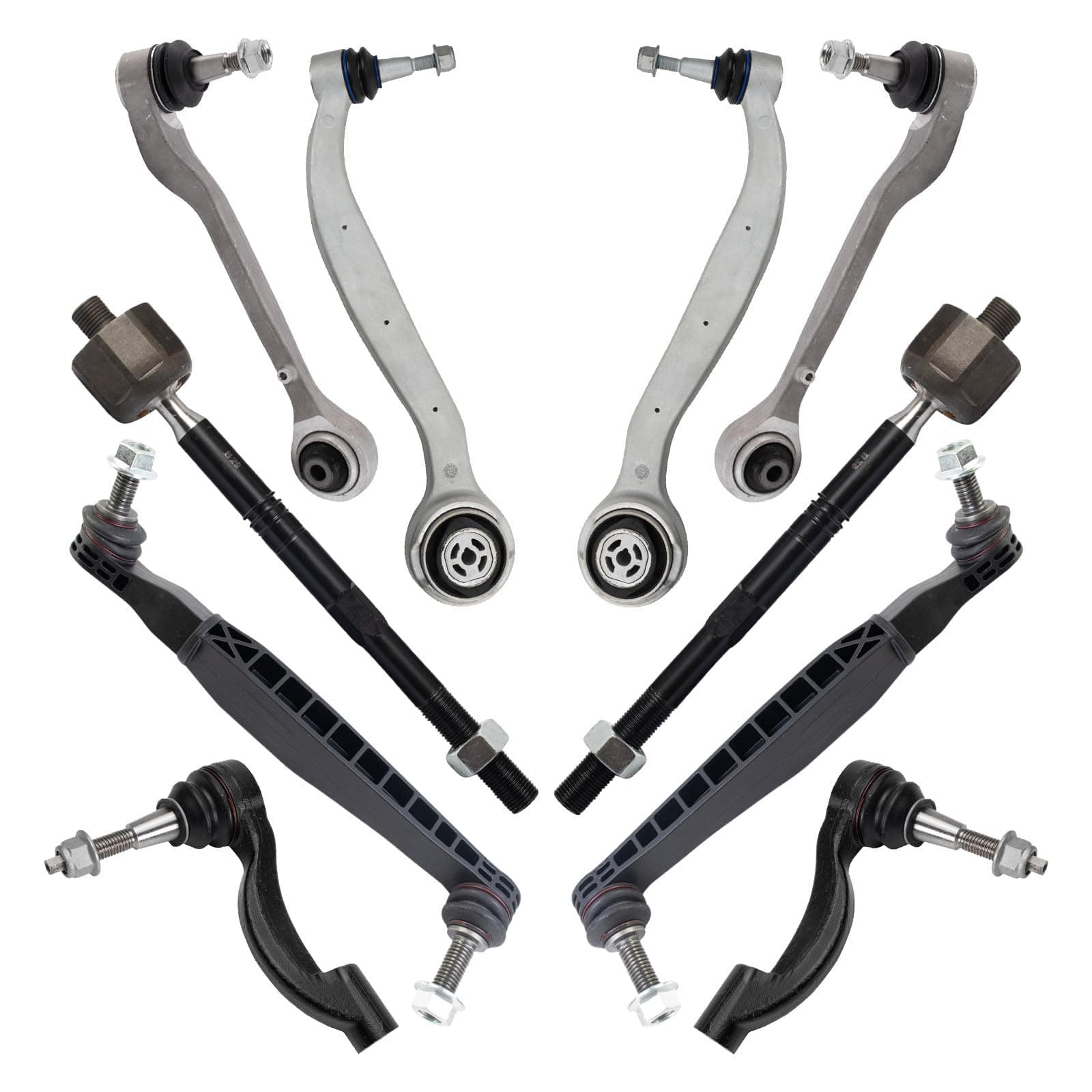 TRQ Front Steering & Suspension Kit Compatible with 2016-2019 Chevrolet Camaro