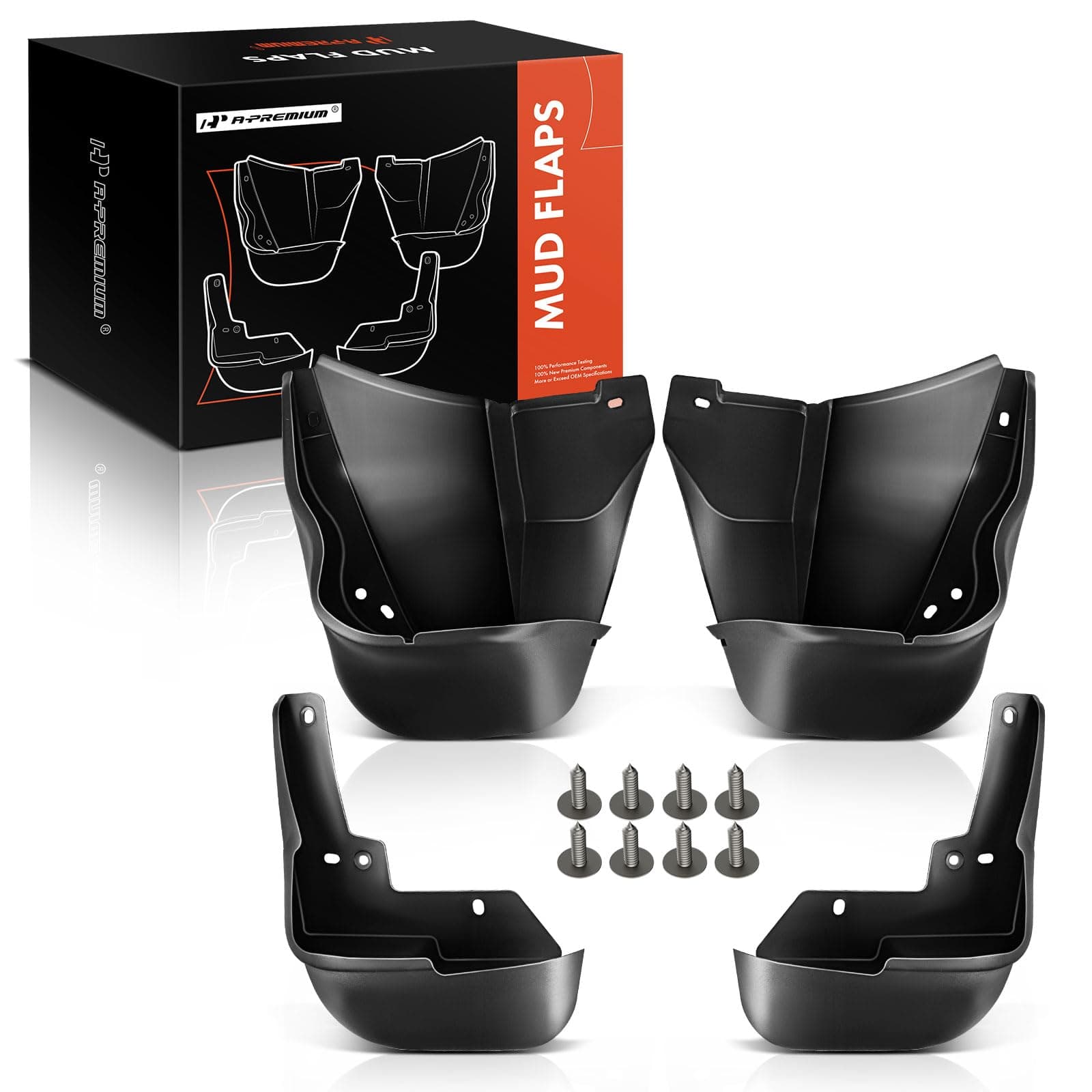 A-Premium Splash Guard Mud Flaps Mudflaps for Honda Civic 1996-2000 Front and Rear 4-PC Set