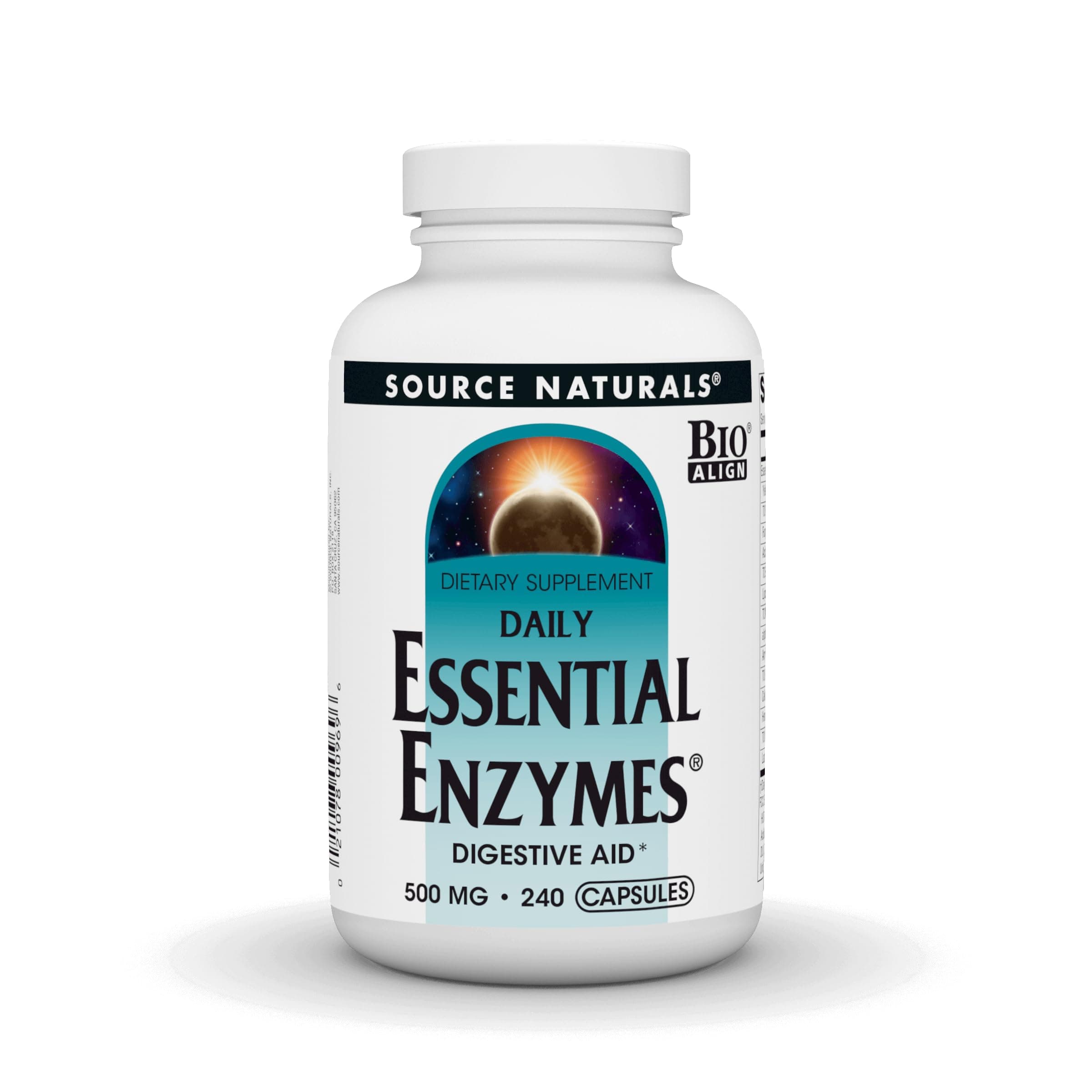 Source Naturals Essential Enzymes 500mg, 240 caps