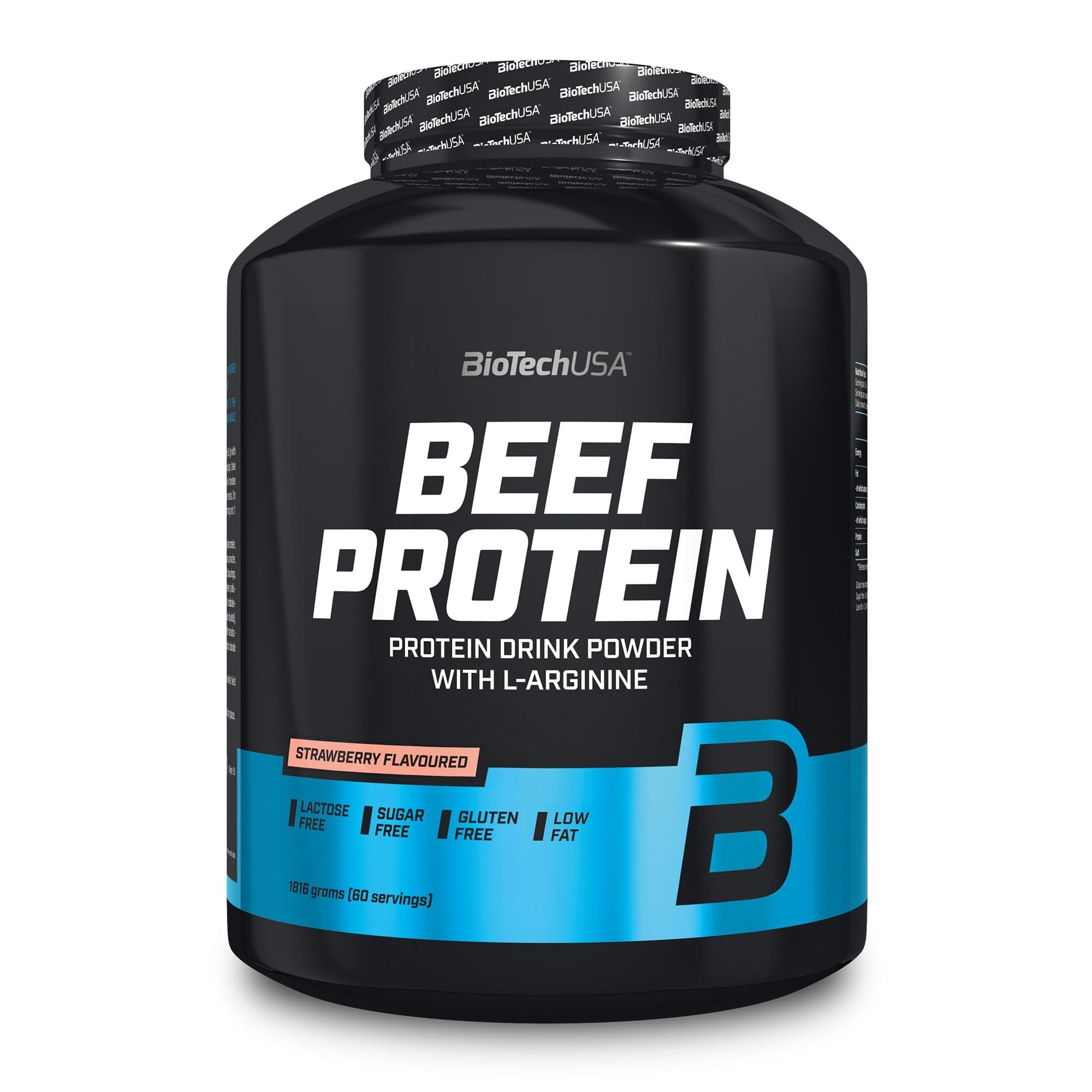 Beef Protein, Strawberry, 1816 g