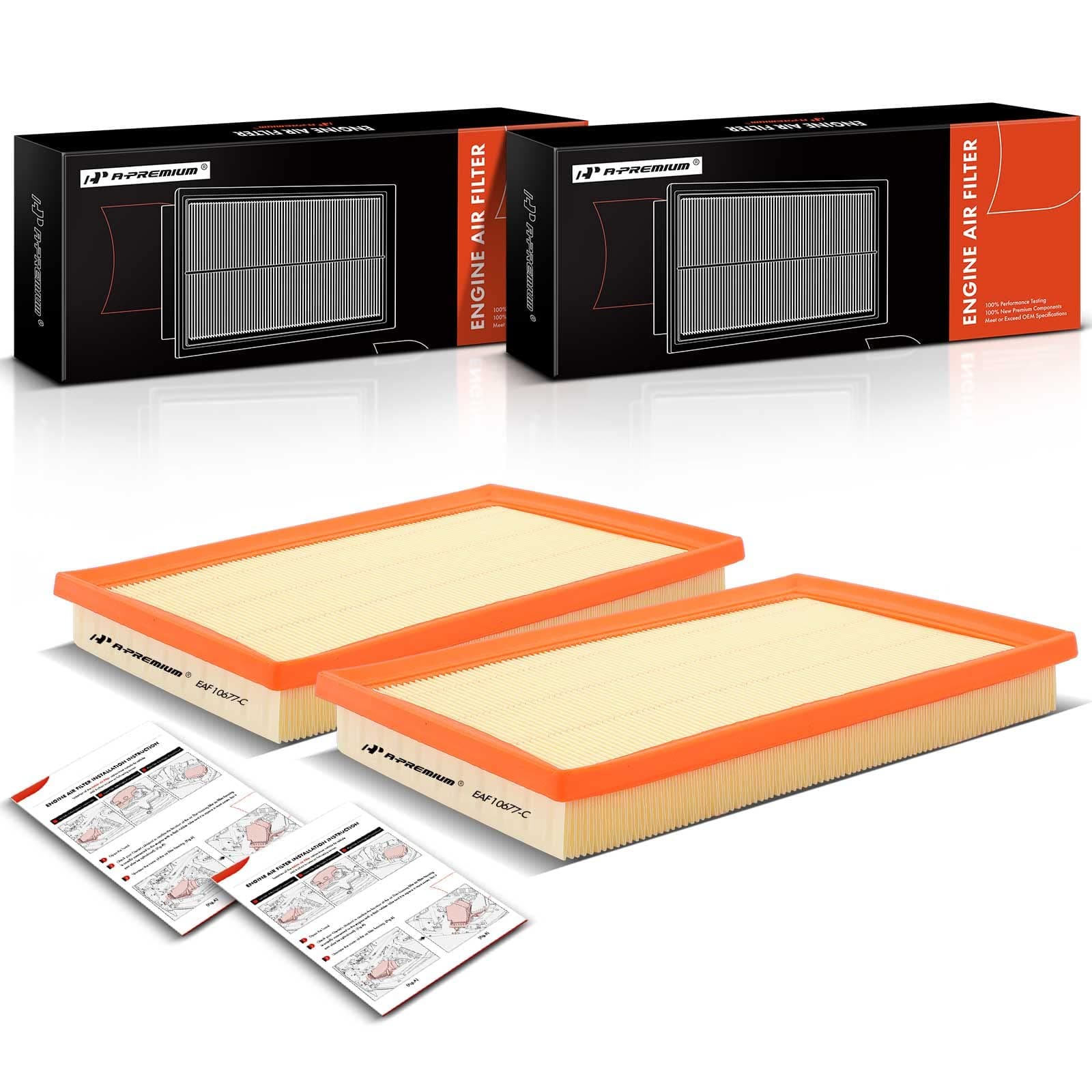 A-Premium 2 Pack Engine Air Filter Compatible with Toyota RAV4 2013-2018, Avalon 2013-2019, Camry 2012-2017 & Lexus ES300h 2013-2018, HS250h 2010-2012, LS460 2007-2017, LS600h 08-16