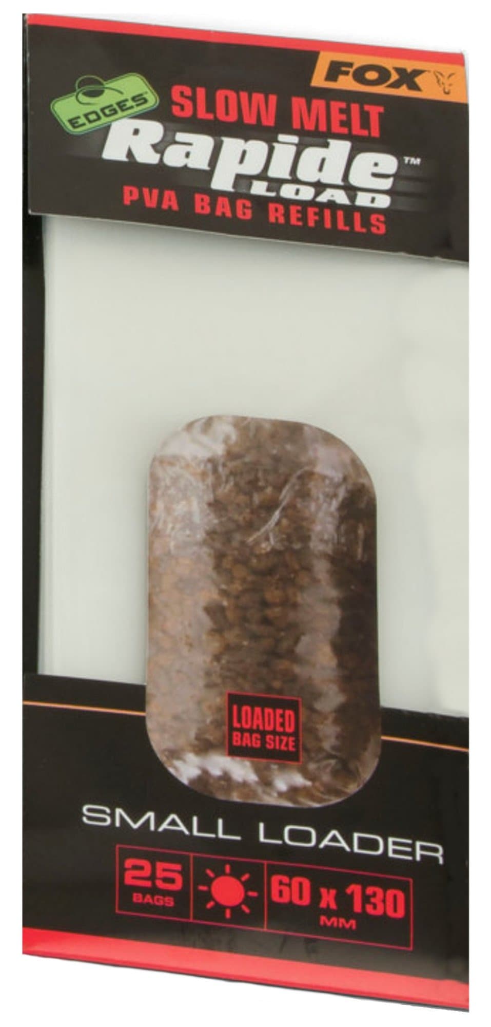 FOX Edges Rapide Refills Slow Melt - PVA Pouch for Feeding, Water Soluble Pouches for Basic Food, Fishing Food Bag