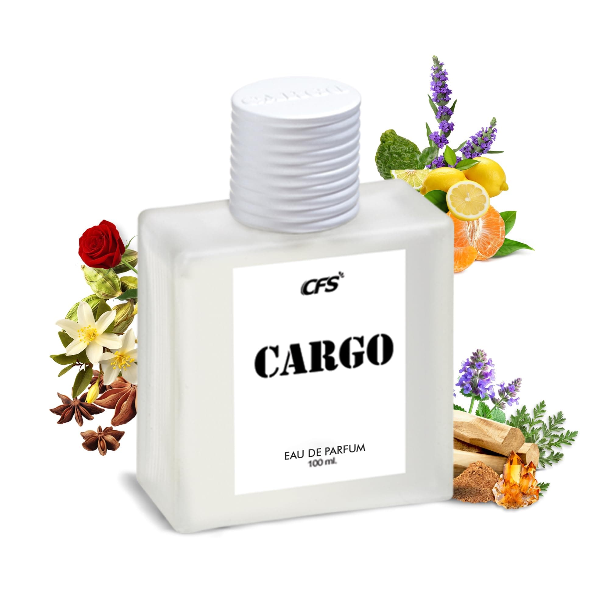 Cargo White Eau De Parfum Long Lasting EDP for Men and Women 100ml | A Citurs Fresh Floral Elegance