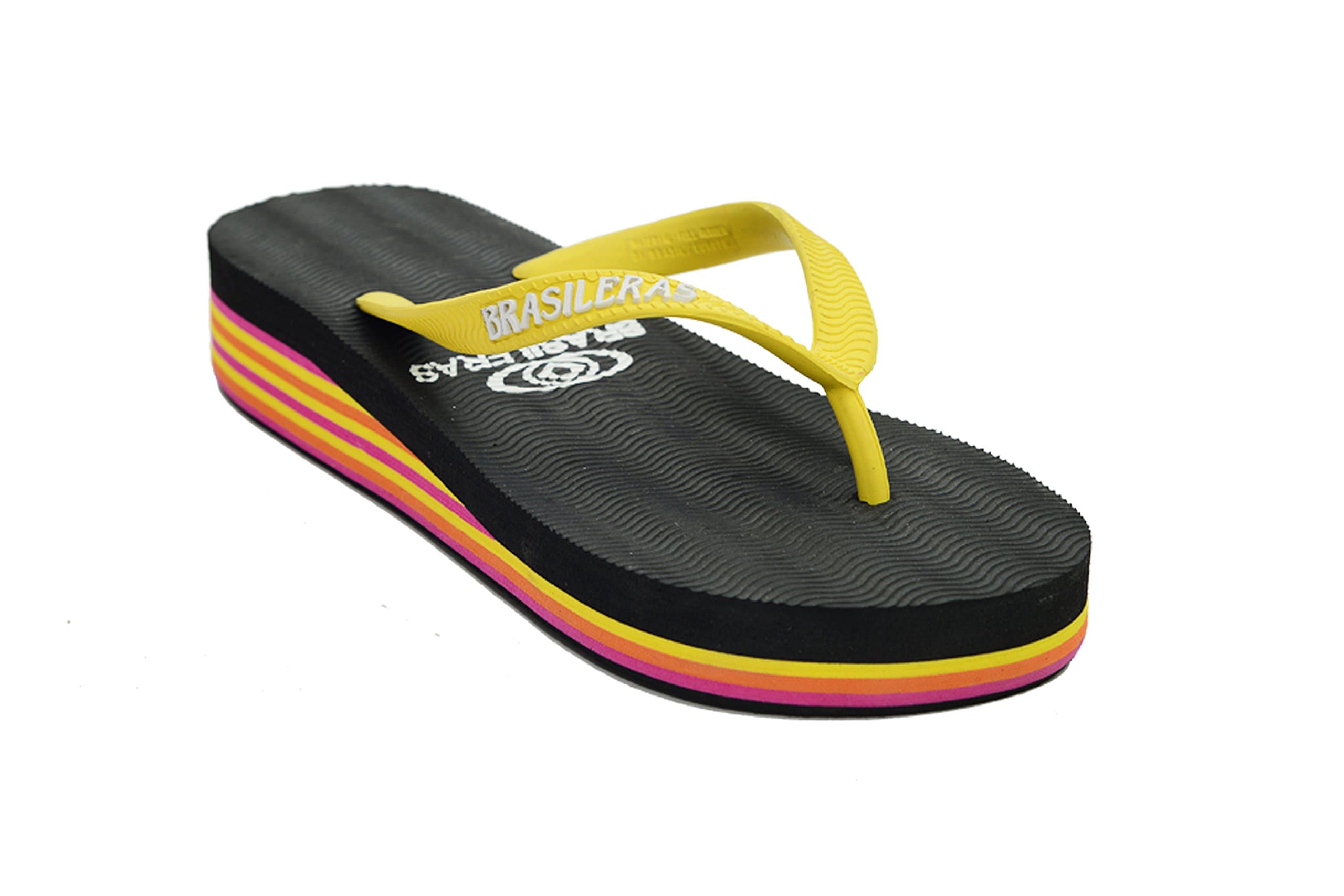 Brasileras Flip Flop Sandal Rasta Platform