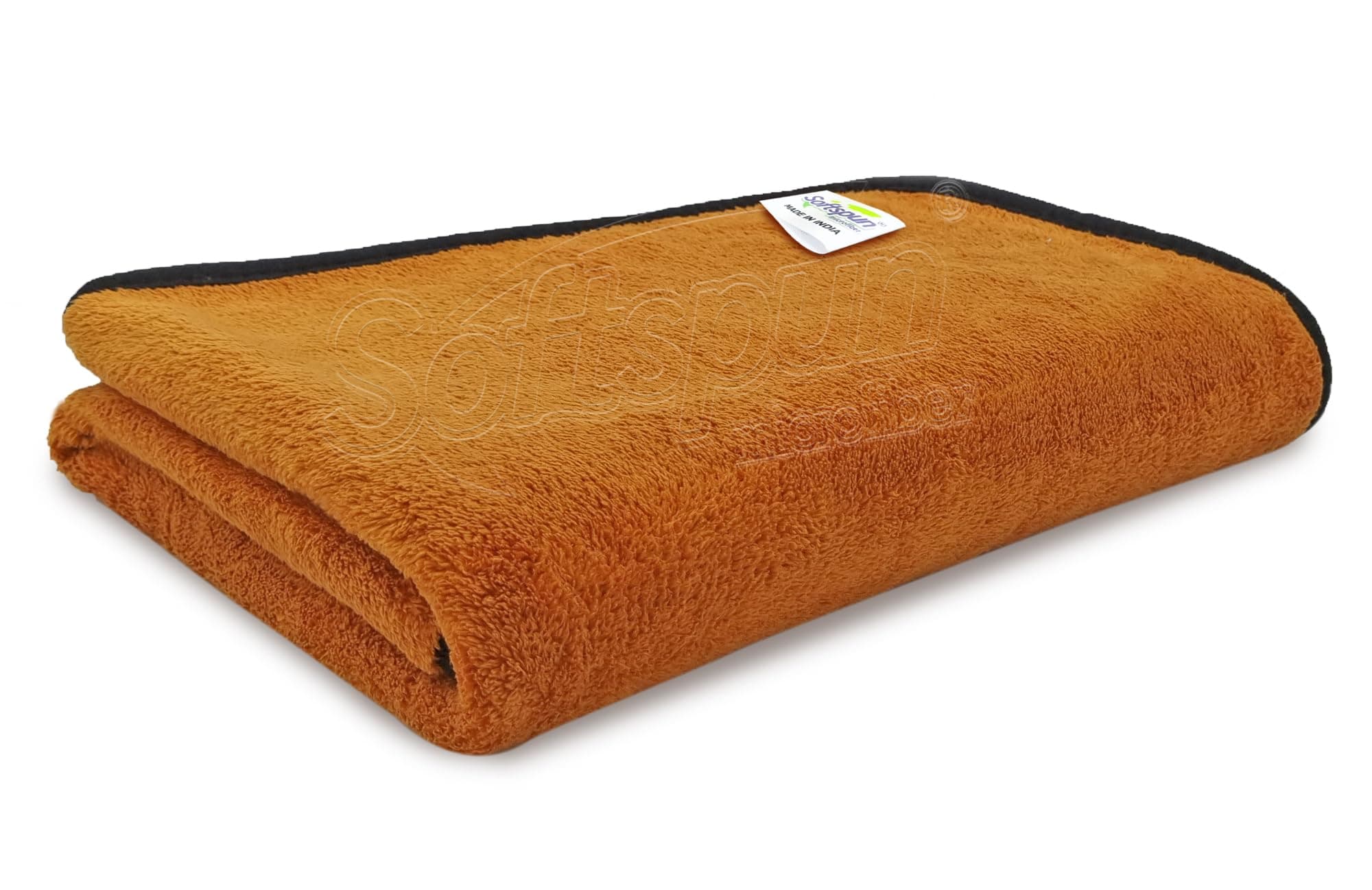 SOFTSPUN Microfiber Bath Towel 1 pc Brown! Ultra Absorbent Super Soft & Lightweight Quick Drying for Men & Women Daily Use Extra Large Size Unisex.