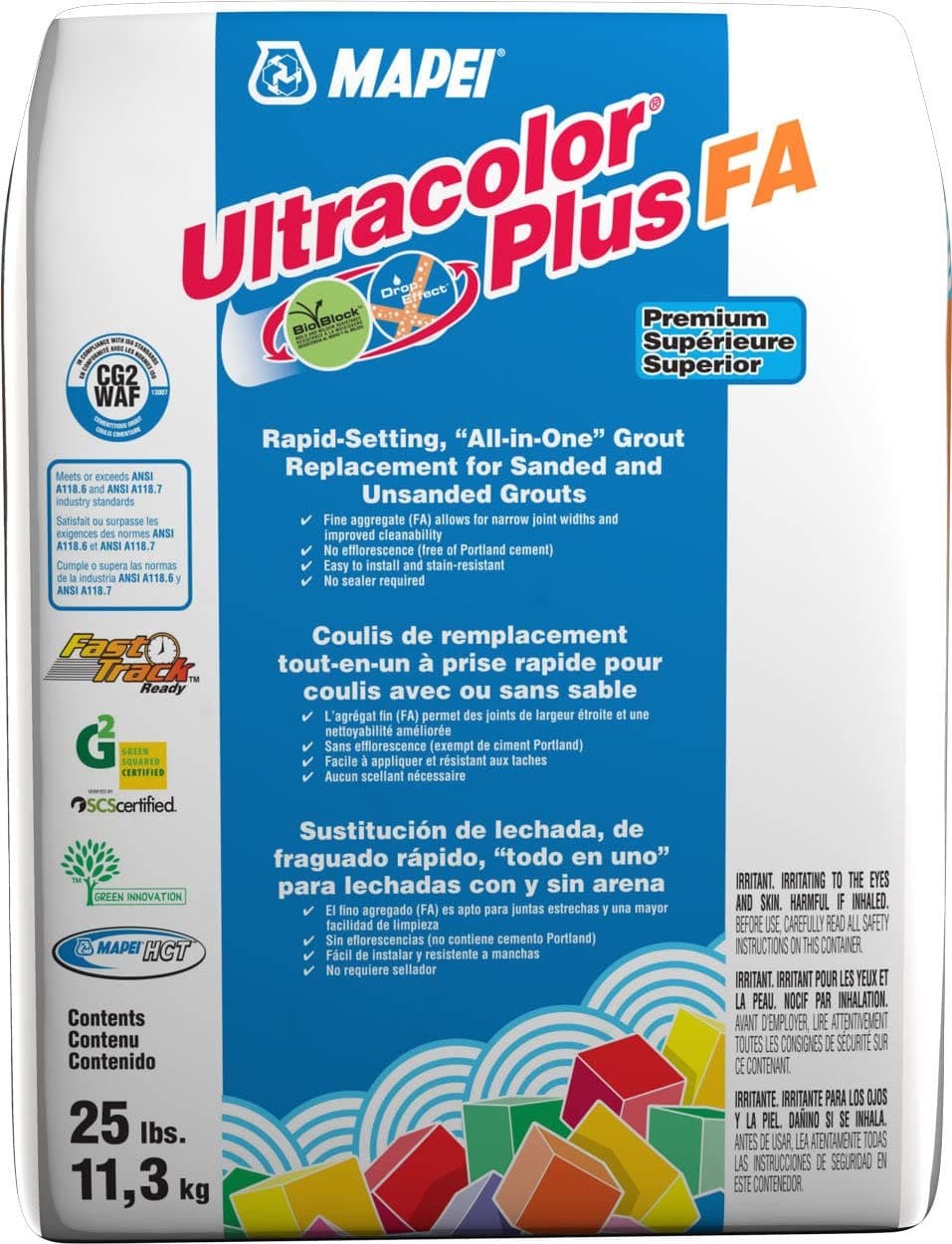Ultracolor Plus FA Grout - 25 lbs (9 - Gray)