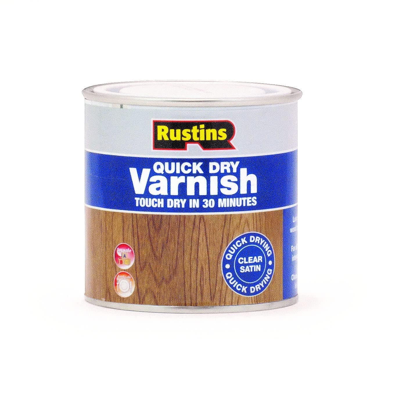 Rustins Quick Dry Varnish Clear Satin 250ml