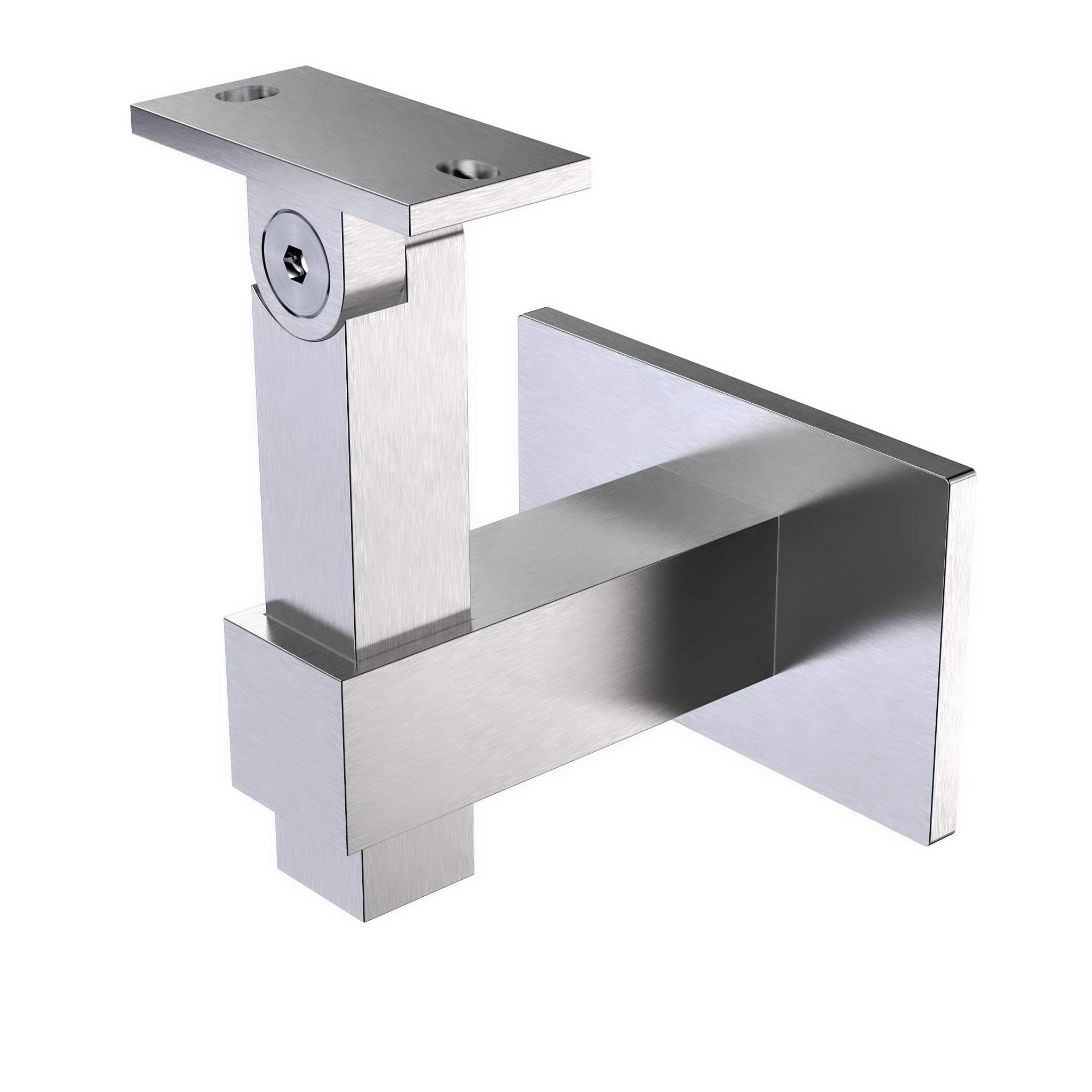 Stainless Steel Handrail Wall Bracket Square Magnetar by Inline Design