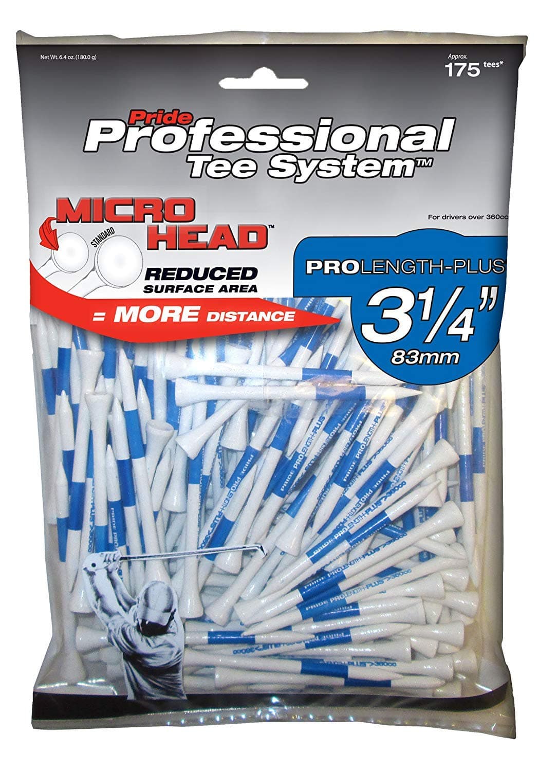 Pride Professional Tee System Micro Head Wood Golf Tee