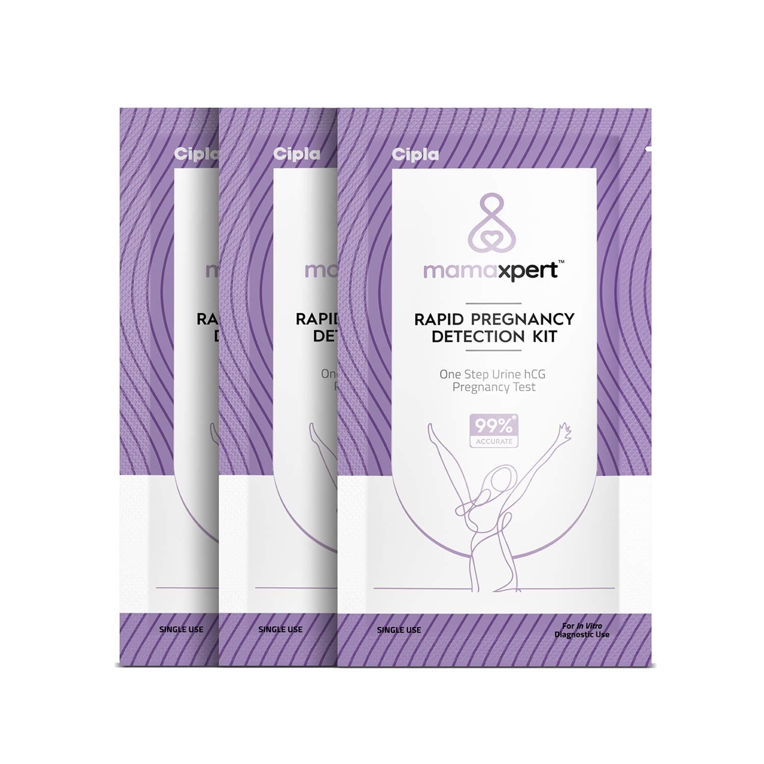 CiplaMamaxpert Rapid Pregnancy Detection Kit (3 Pack)