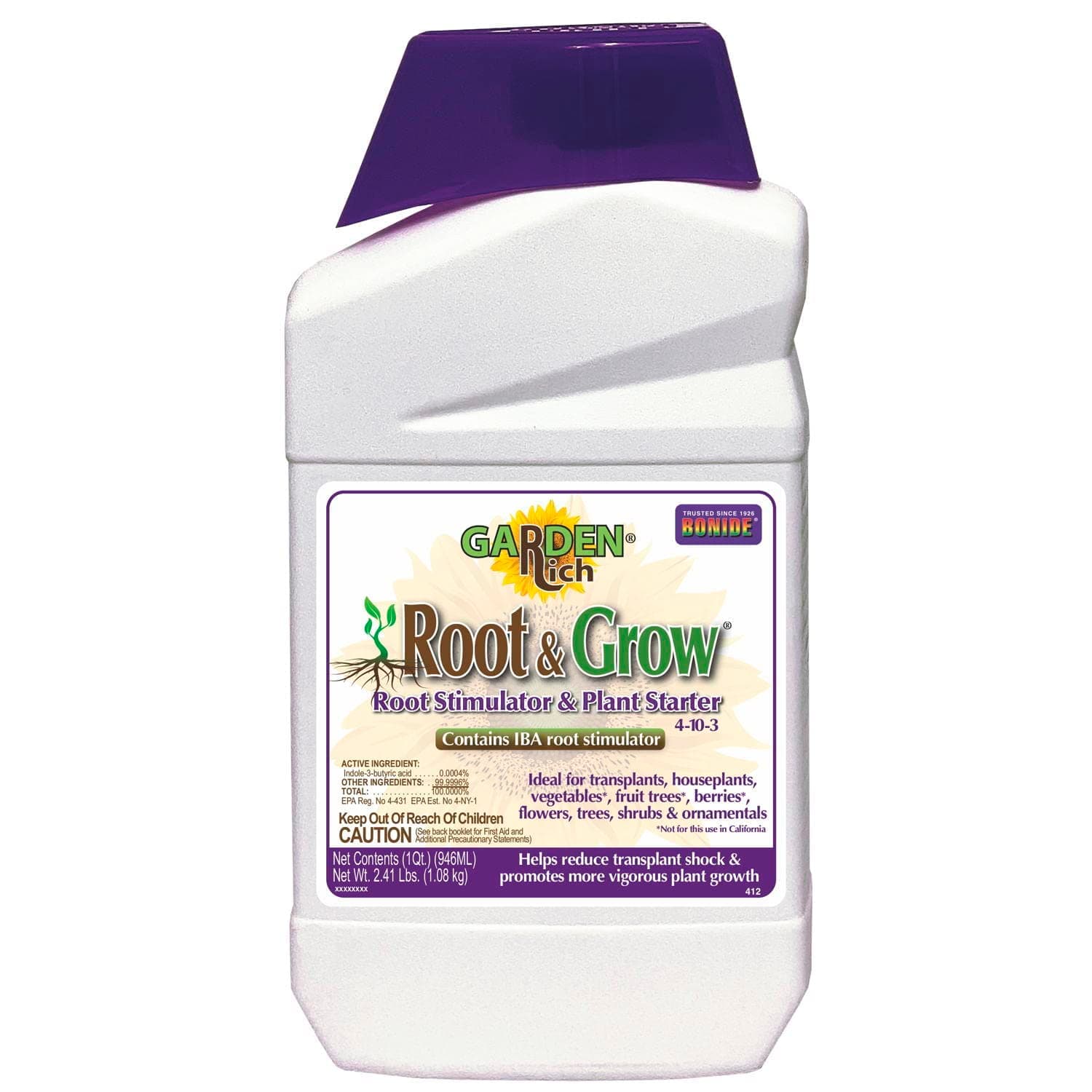 412 Root N' Grow Stimulator, 1-Quart
