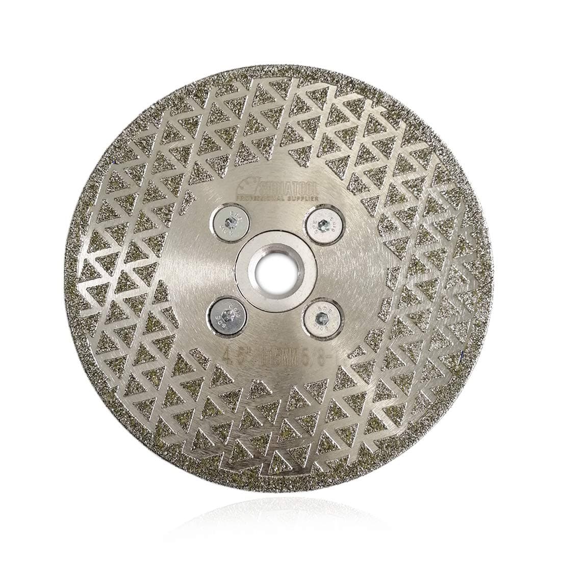 SHDIATOOL 4-1/2 Inch Diamond Grinding Disc for Granite Marble Single Side Coated Diamond Cutting Wheel with 5/8-Inch-11 Arbor