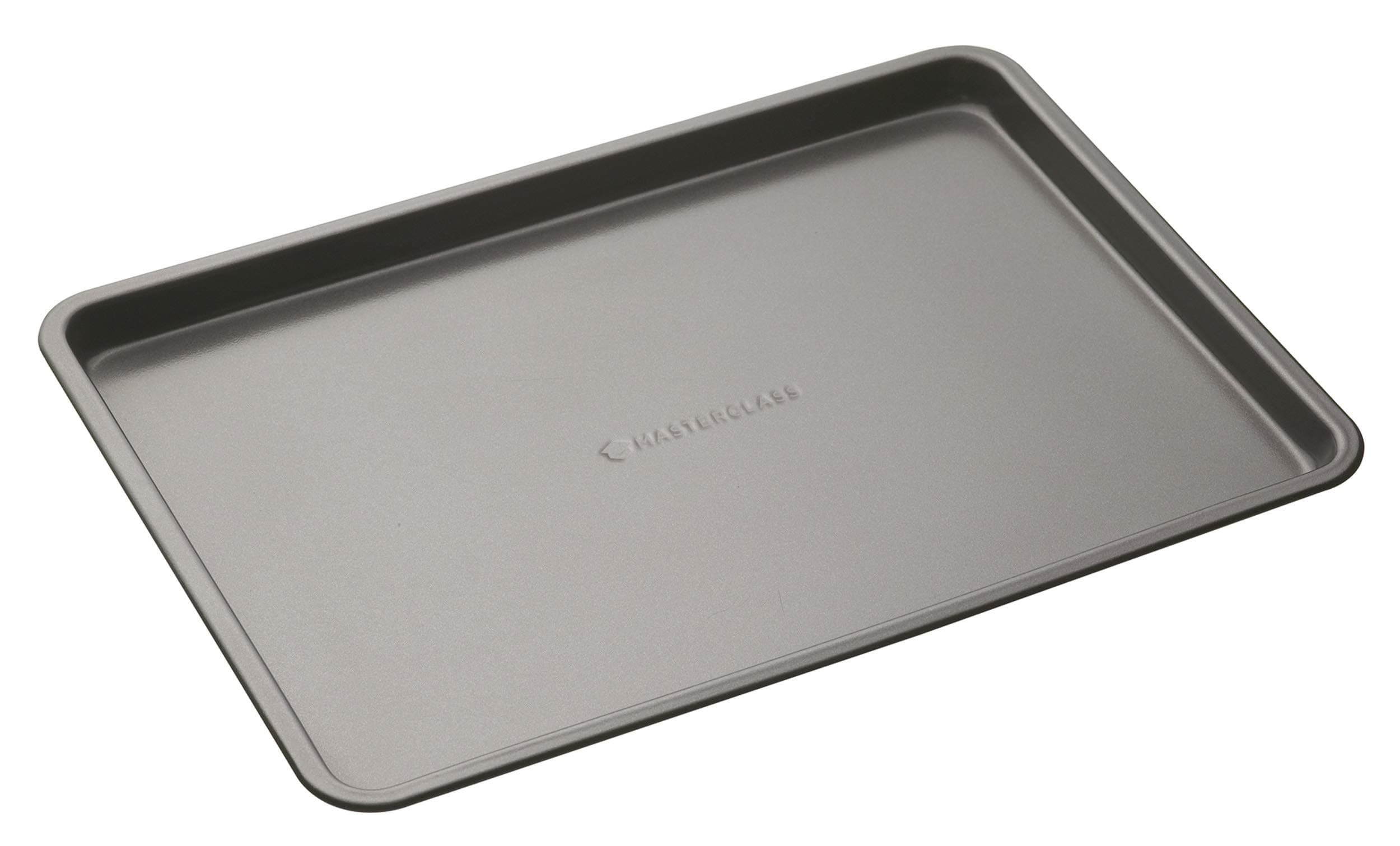 MasterClass Baking Tray, Non-Stick Oven Tray for Baking and Roasting 35x25x2cm, Sleeved, Grey