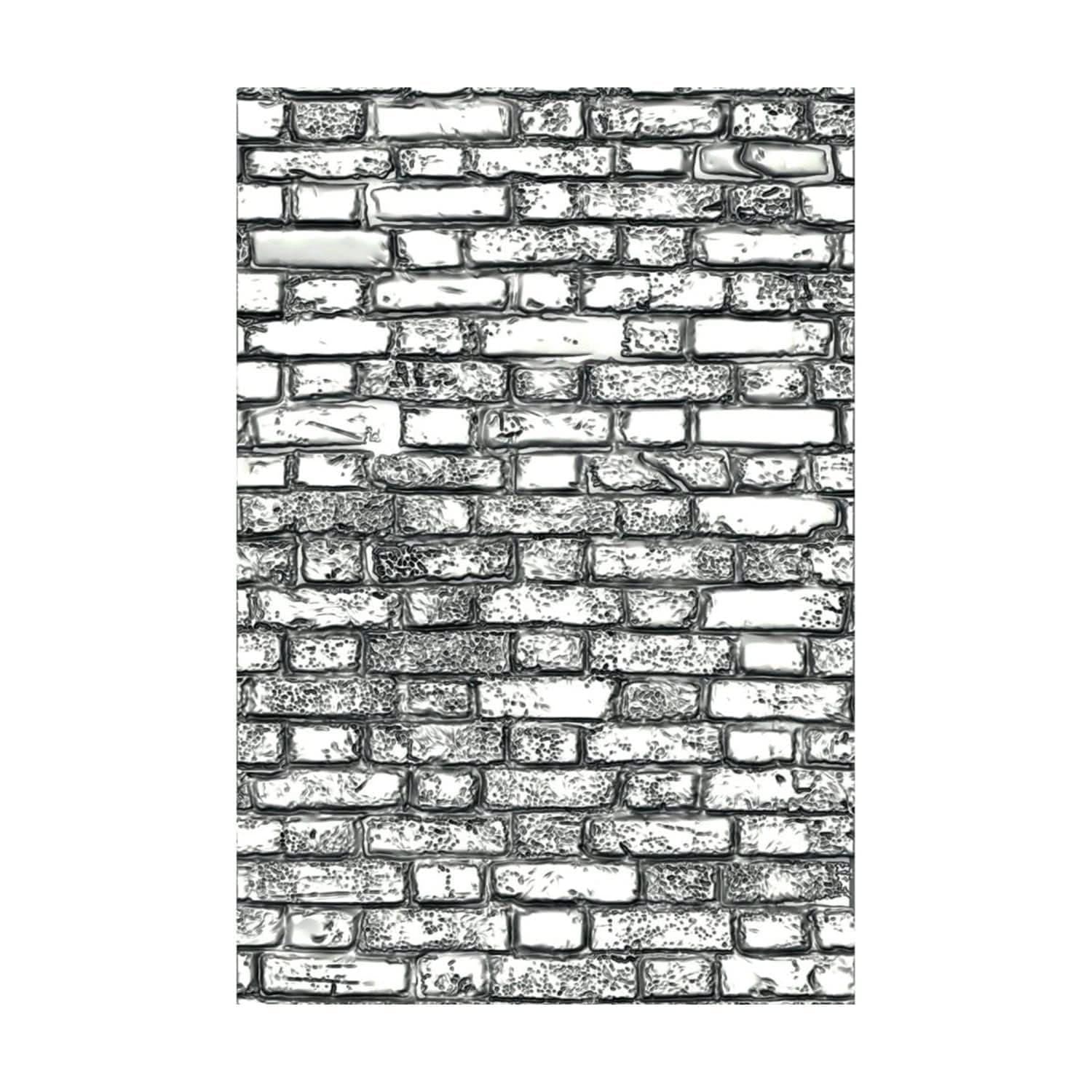 Sizzix 3-D Texture Fades Embossing Folder Mini Brickwork by Tim Holtz, 665462