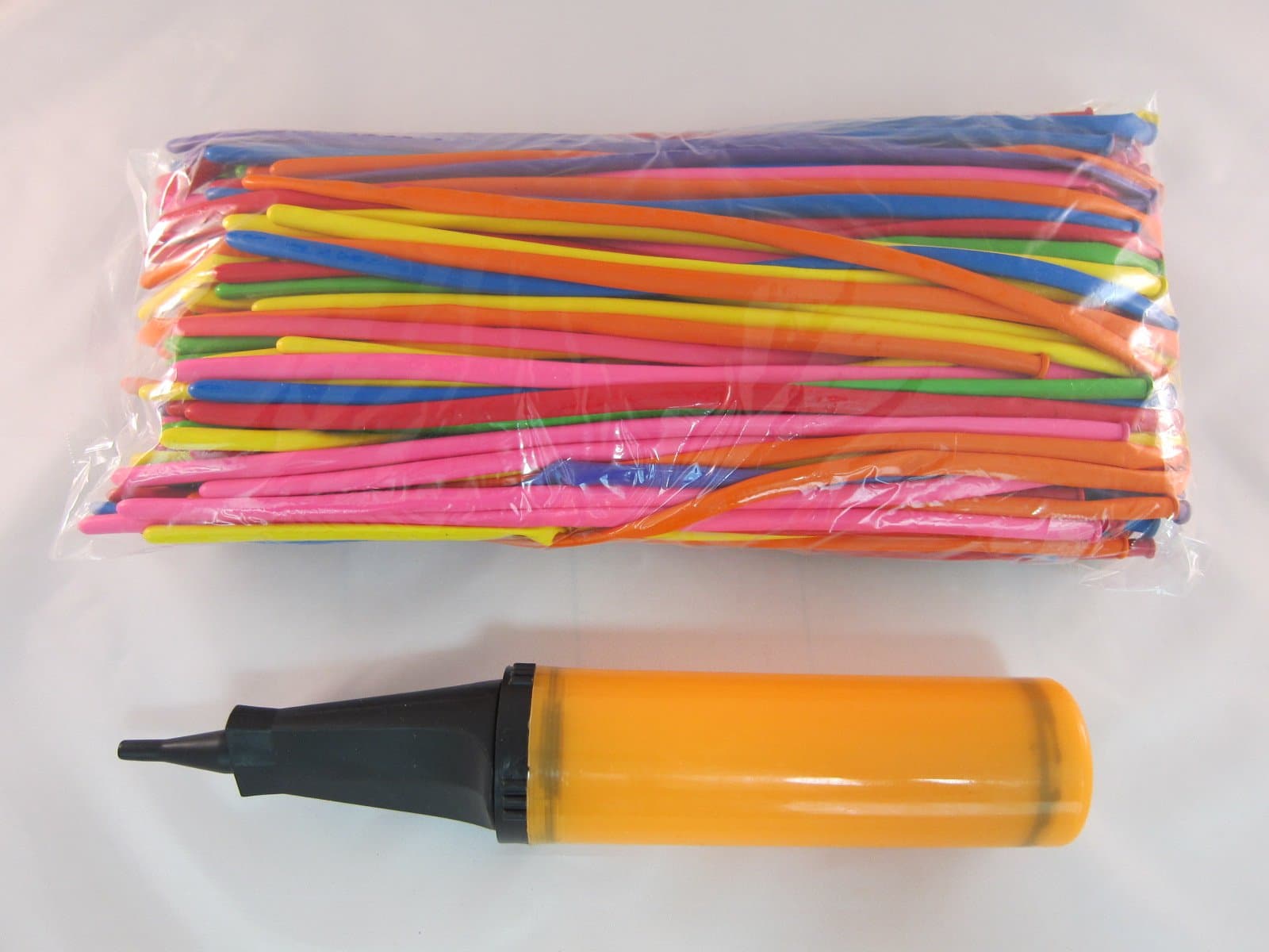 200 this speed hand pump set Tick Nick balloon balloon balloon art pencil (red blue green yellow purple pink orange) event game party (japan import)