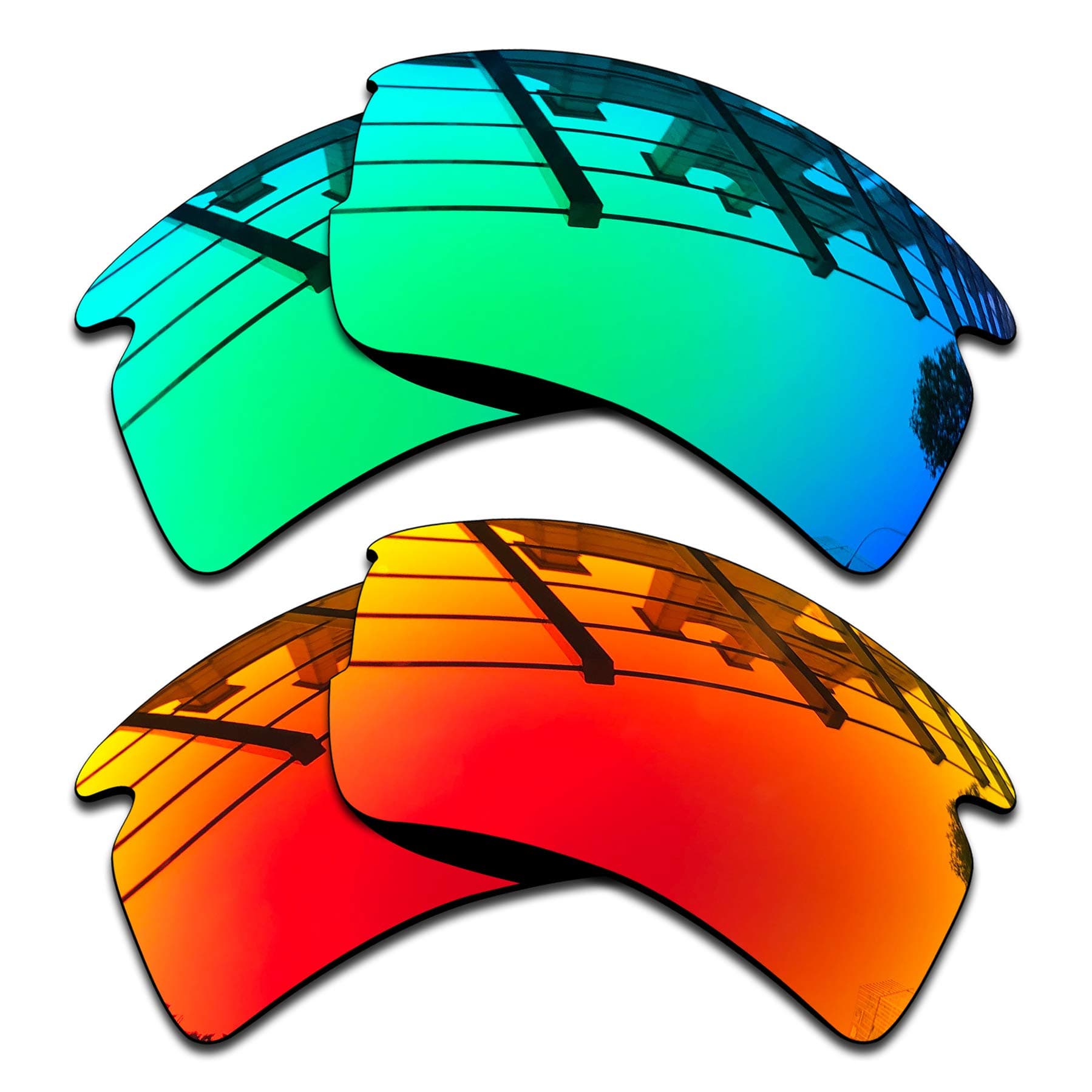 Premium Polarized Mirror Replacement Lenses for Oakley Flak 2.0 XL OO9188 Sunglasses