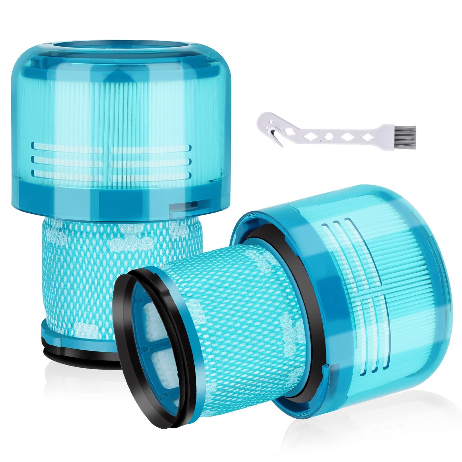 2 Pack Filter Replacement for Dyson V15 Detect, V15 Detect Absolute, V15 Submarine, V15 Detect, V11 Animal Vacuum Cleaner,Replaces Part No. 970013-02