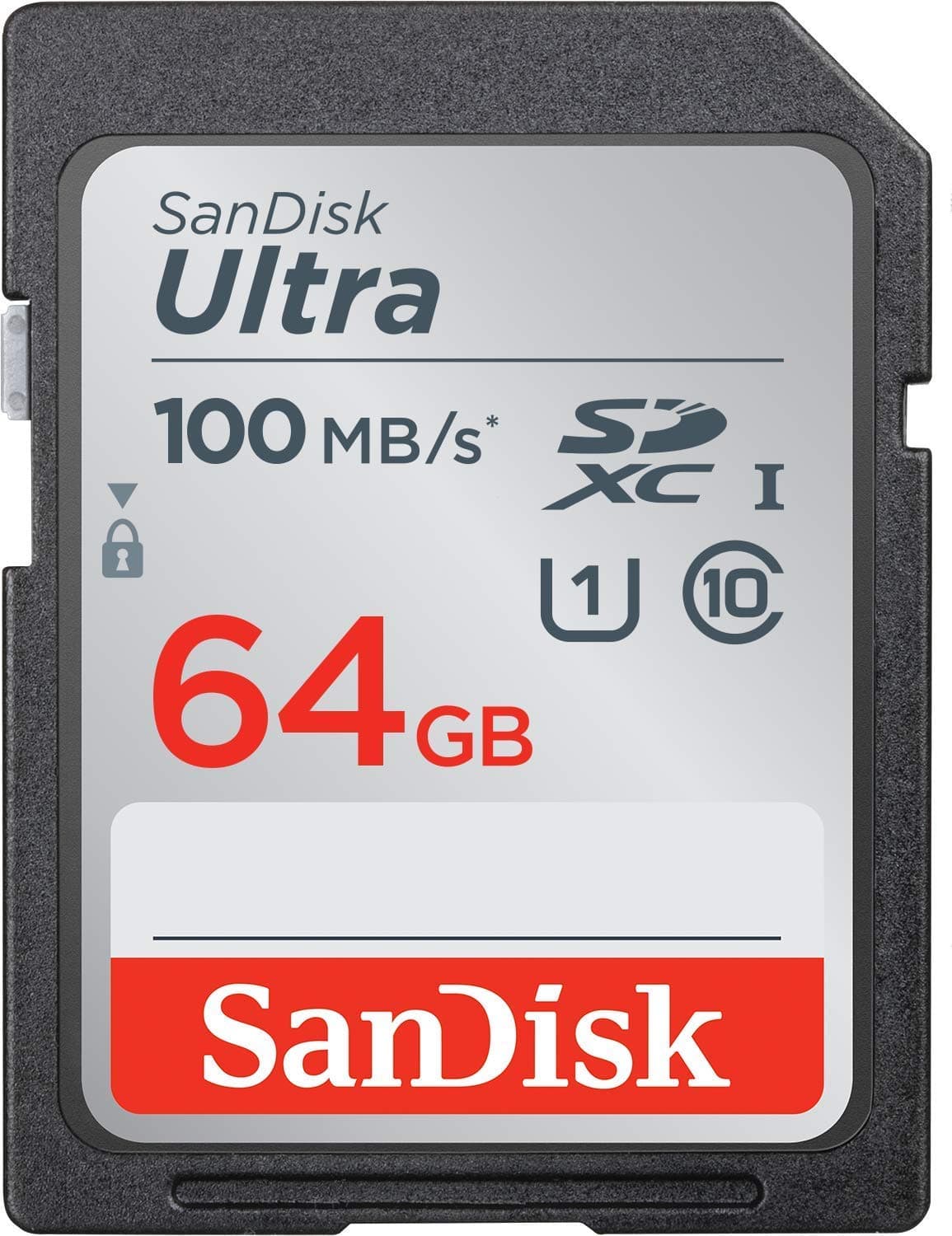 SanDisk 64GB SD Ultra Memory Card 10 Pack UHS-I Class 10 (SDSDUNR-064G-GN6IN) Bundle with (1) Everything But Stromboli Combo Card Reader