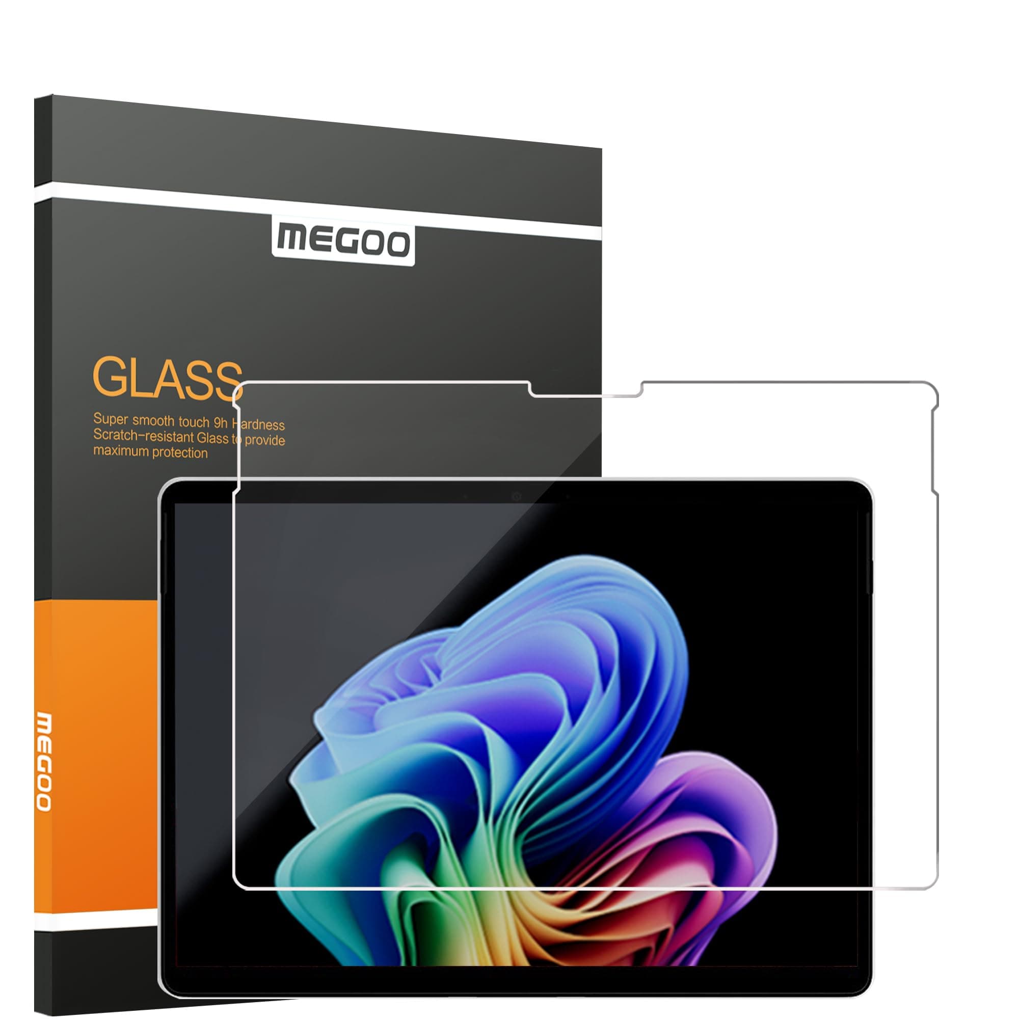 Megoo Glass Screen Protector for Surface Pro 11/9 13inch 2024, 9H/ Easy Installation/Scratch Resistant/Surface Pen compatible, Also for Microsoft Surface Pro 10/8/X