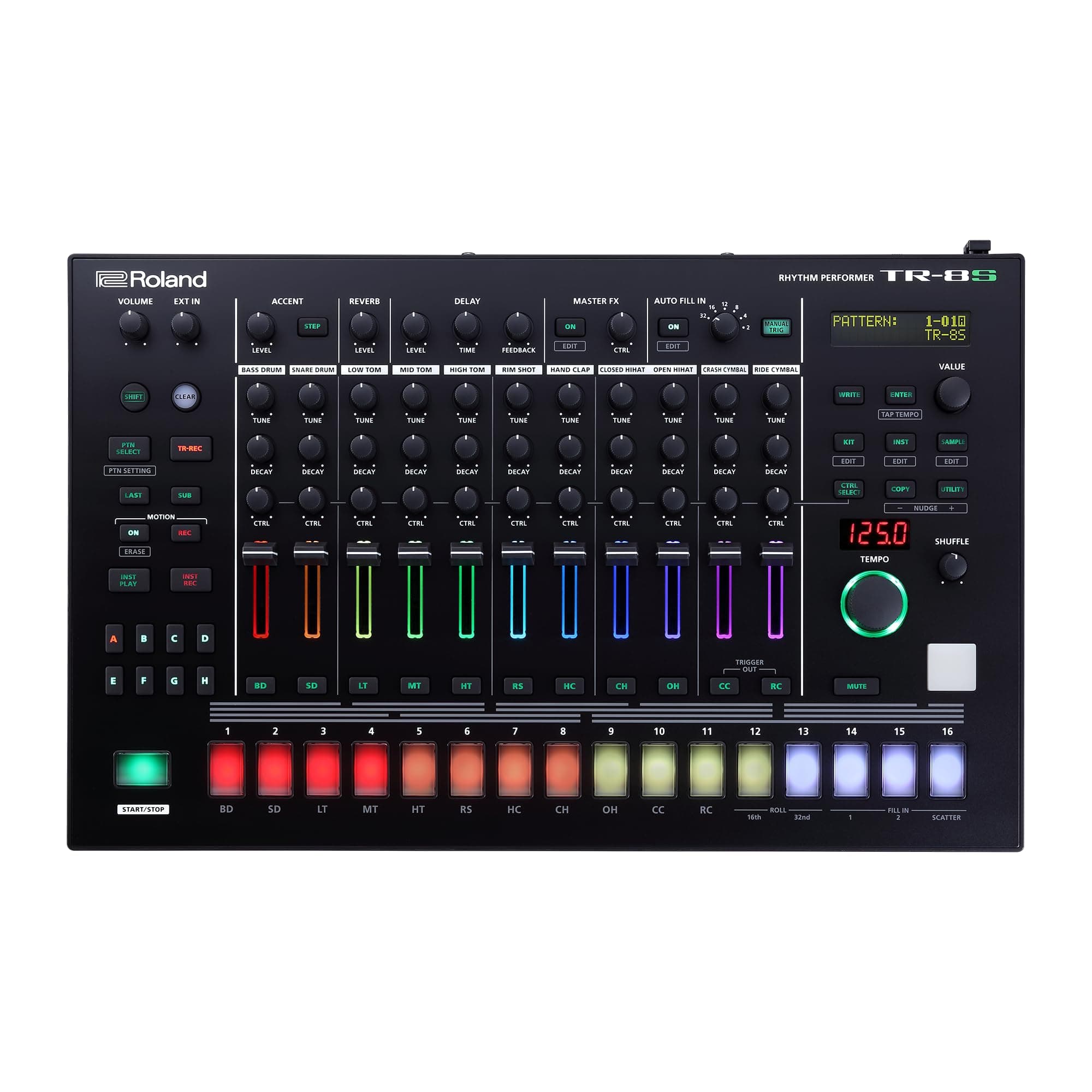 TR-8S Rhythm Performer | Advanced Drum Machine with Classic TR Drum Sounds Including the TR-808, TR-909, TR-707, TR-727, TR-606 & CR-78 | ACB Technology | 128 Kits | Customizable Effects