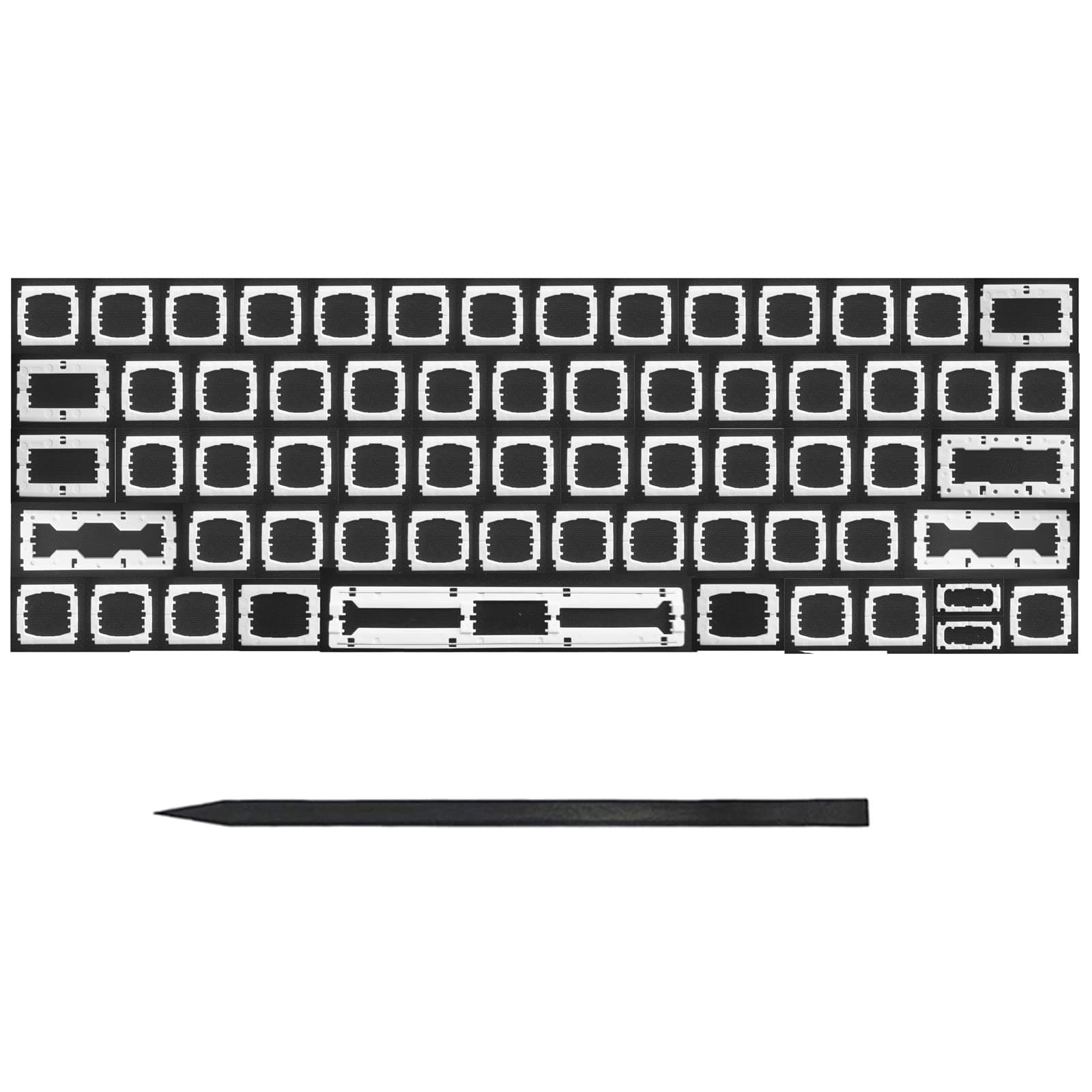 Bfenown Replacement US Keyboard Keycap Keys Key Scissor Clips Hinge for MacBook Pro Retina 13-inch 15-inch A1706 A1707 MLH12LL/A* MPXV2LL/A* MLH32LL/A* MLH42LL/A* MPTR2LL/A* MPTT2LL/A* 2016 2017 Year