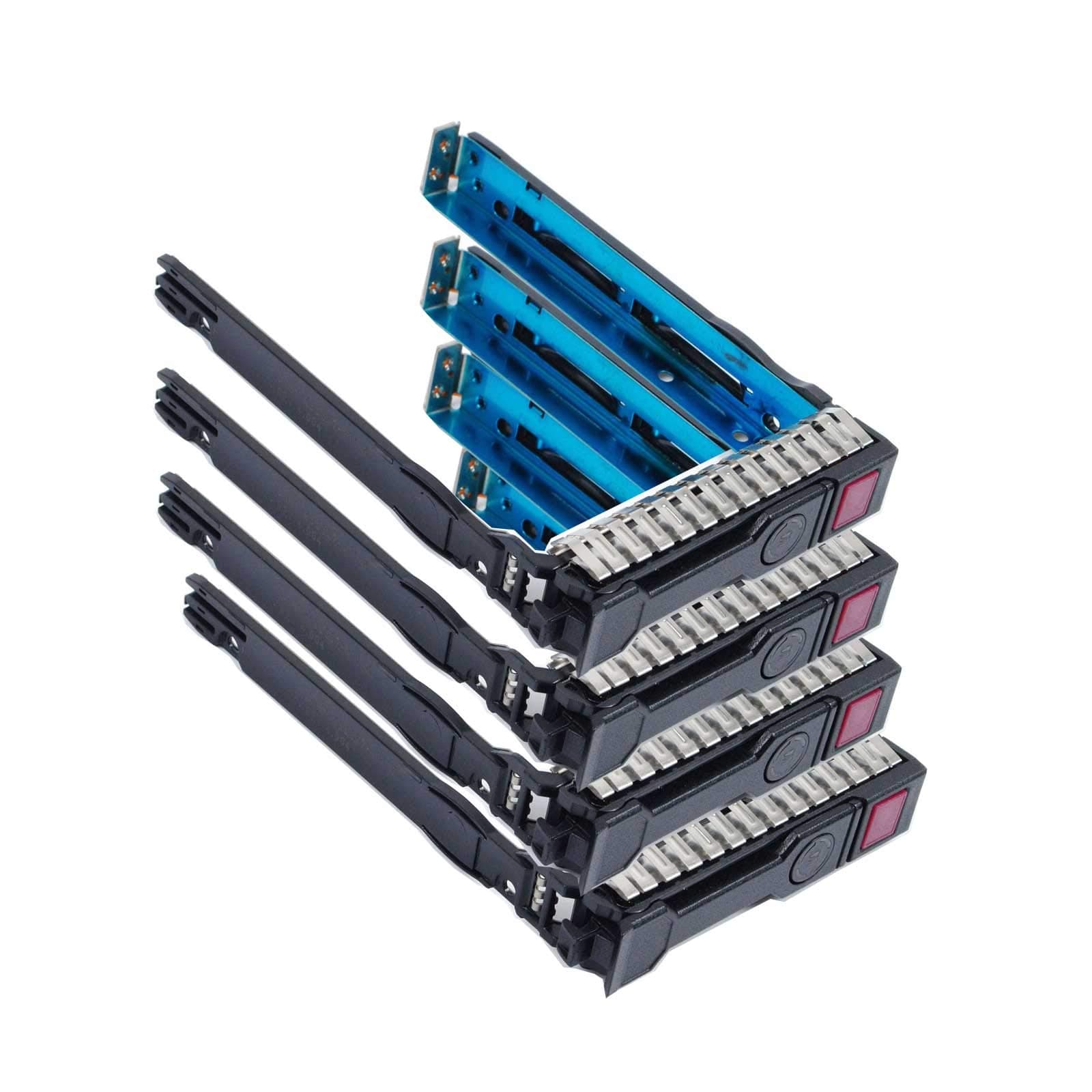 Pack-4 2.5" SAS SATA SFF SAS Drive Tray Caddy 651687-001 651699-001 Compatible for HP Gen8 Gen9 G8 G9 ML350p DL360e DL320e DL380e SL270 sL230