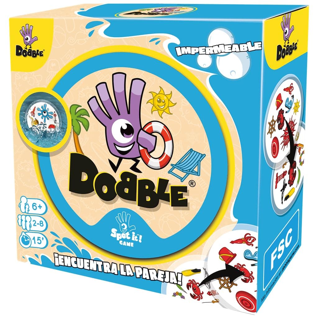 Zygomatic Asmodee Dobble Waterproof Card Set (ADE0ASDO007)