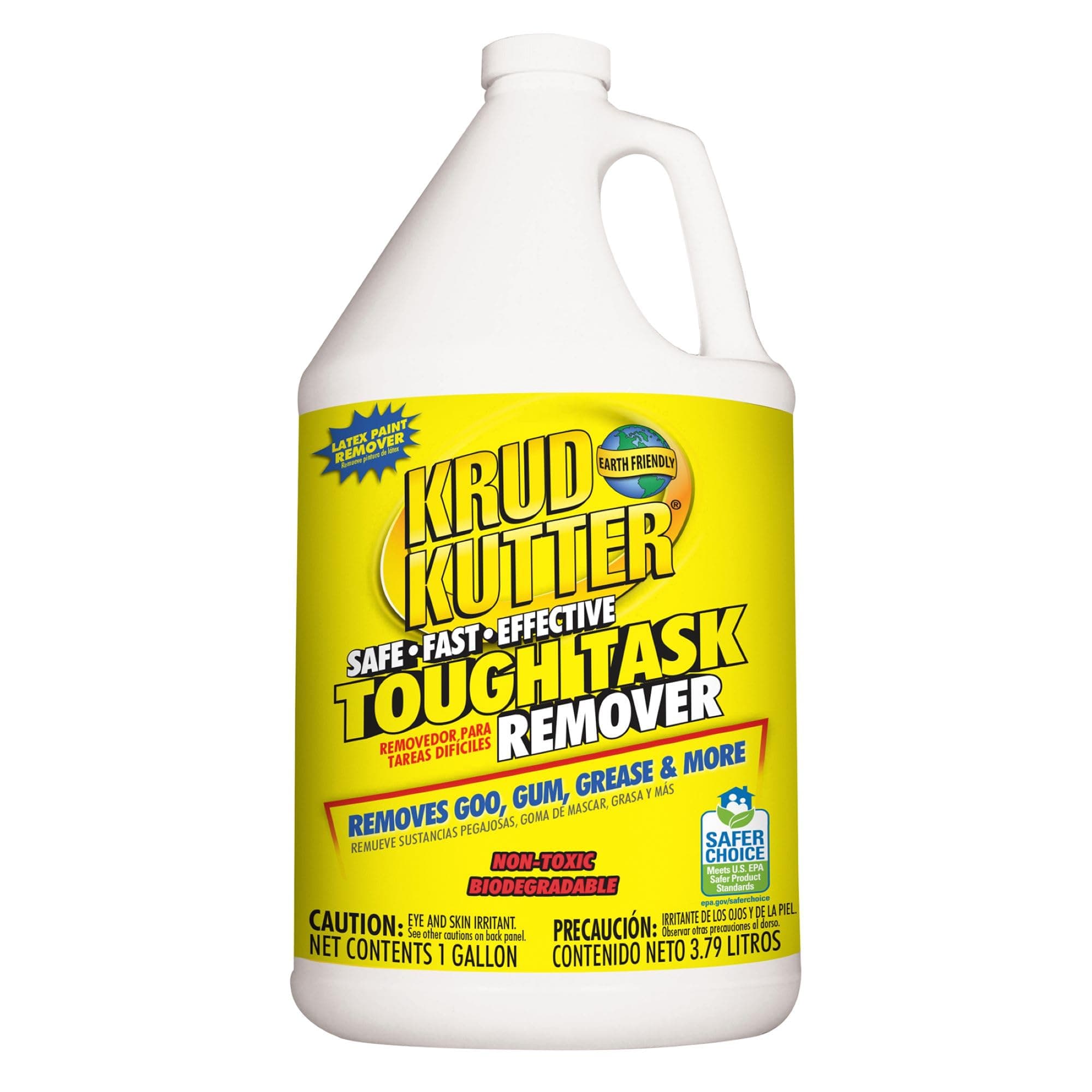 Krud Kutter Tough Task All Purpose Remover, 1 Gallon, Heavy Duty Cleaner for Adhesive, Grease and Tough Stains, Multi Surface Cleaning Solution for Floors, Walls, Tools and Equipment