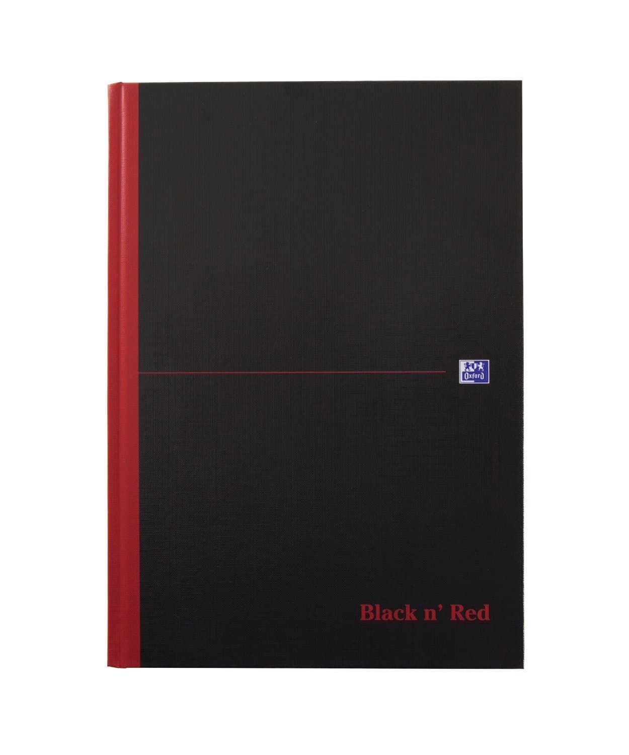 Black n' Red A5 Casebound Hardback Notebook - Ruled