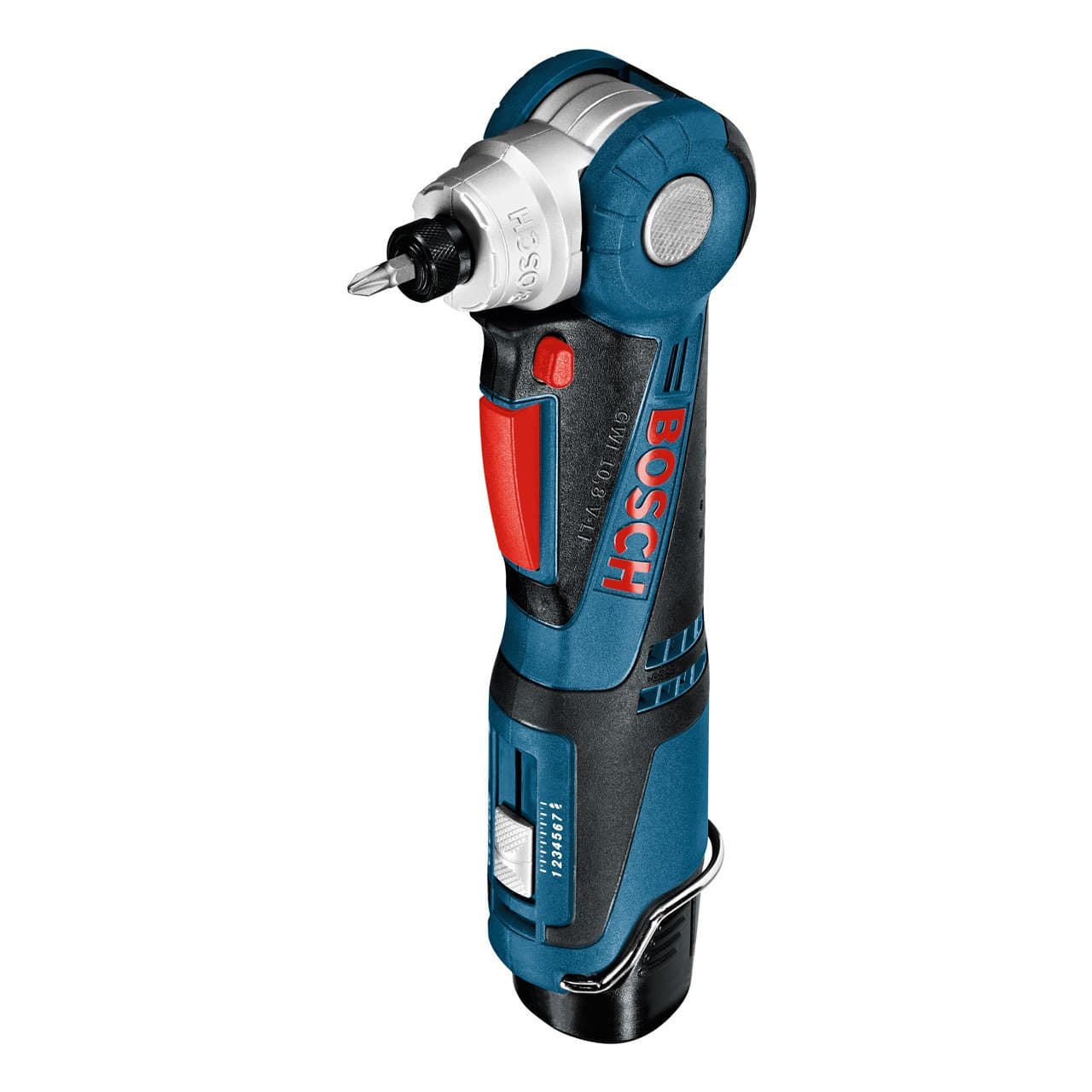 Bosch Professional GWI 12V-5 Cordless Angle Driver with Two 12 V 2.0 Ah Lithium-Ion Batteries - L-Boxx