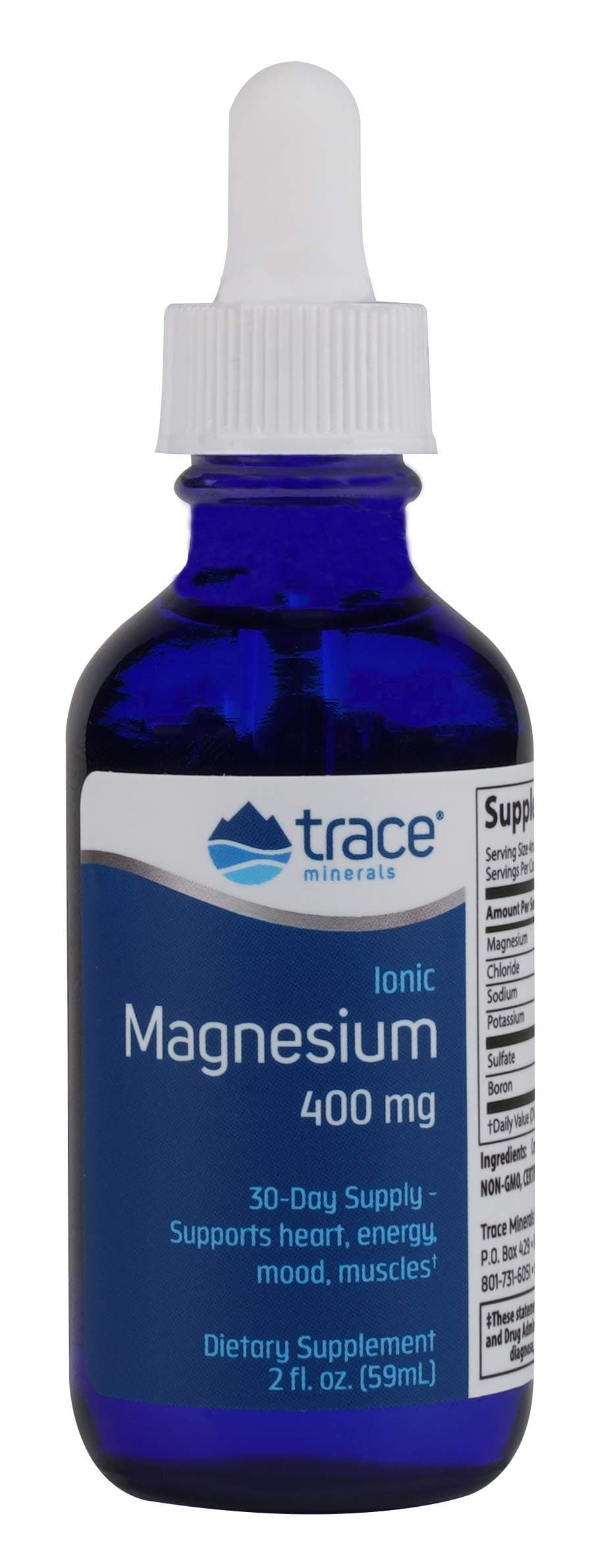 Trace Minerals Research Liquid Ionic, Magnesium, 400mg, 2fl. oz