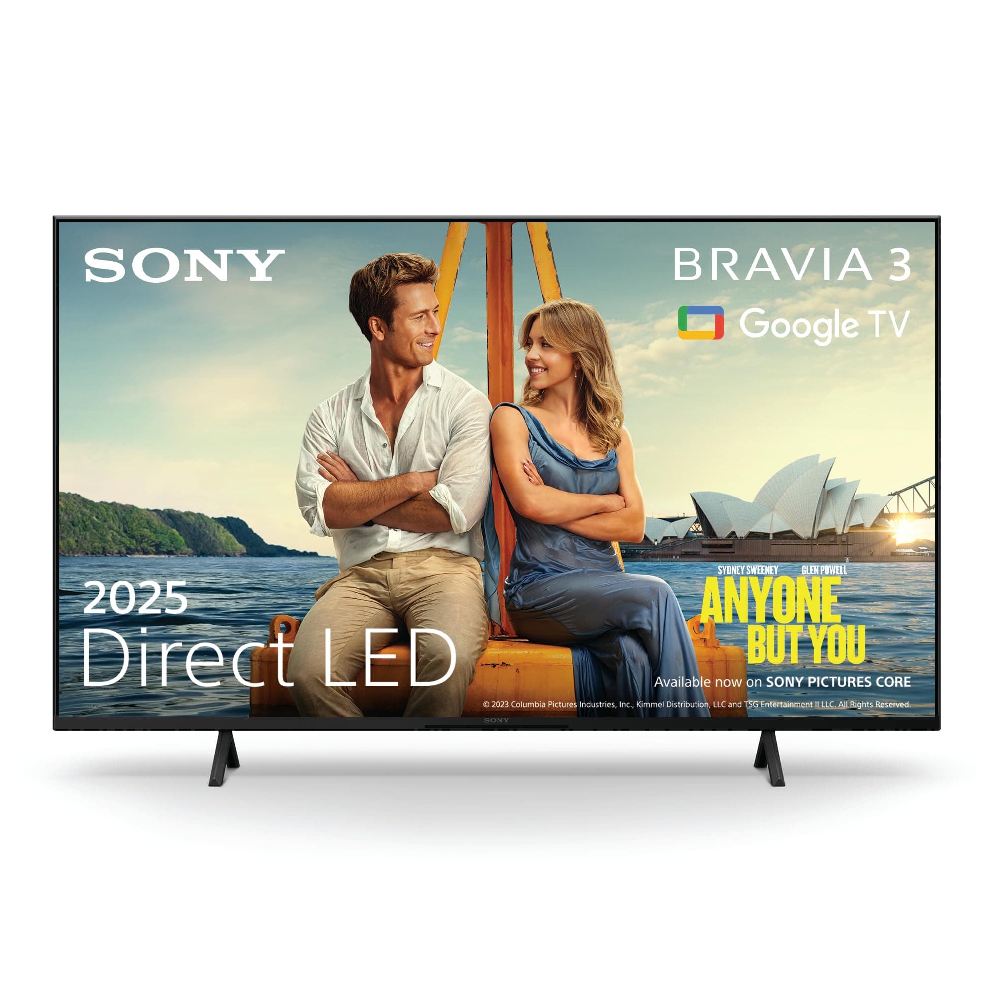 Sony BRAVIA 3 – Direct LED, X-Balanced Speaker, Dolby Vision/Atmos, IMAX Enhanced, Google TV (2025), Google Cast, Apple AirPlay 2, Eco Dashboard 2, Game Menu 2 – 55-inch
