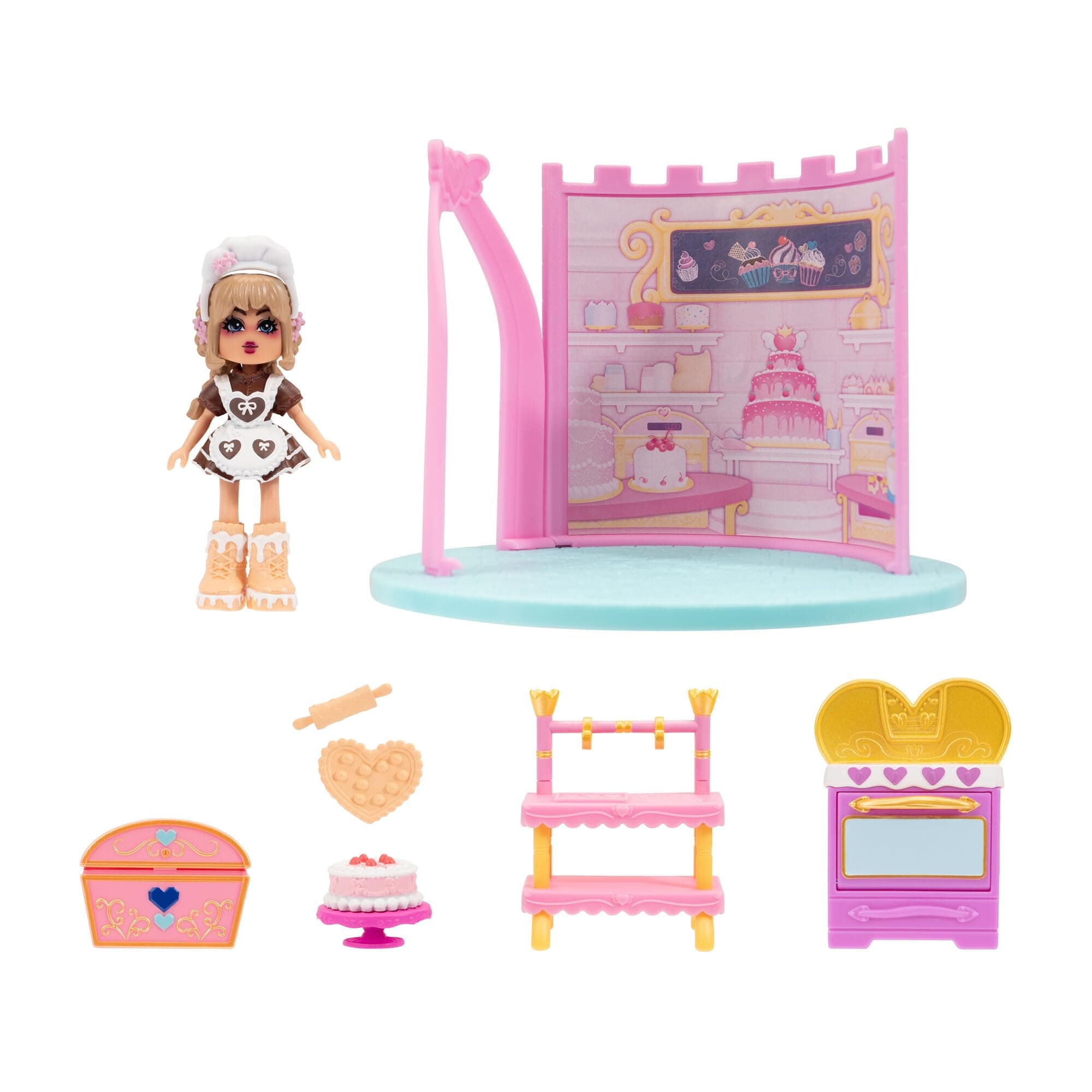 Royale High Baking Class Play Set - 1 Doll and 6 Accessories - Fits Inside Castle Playset - Virtual Item Code Included - Ages 5+