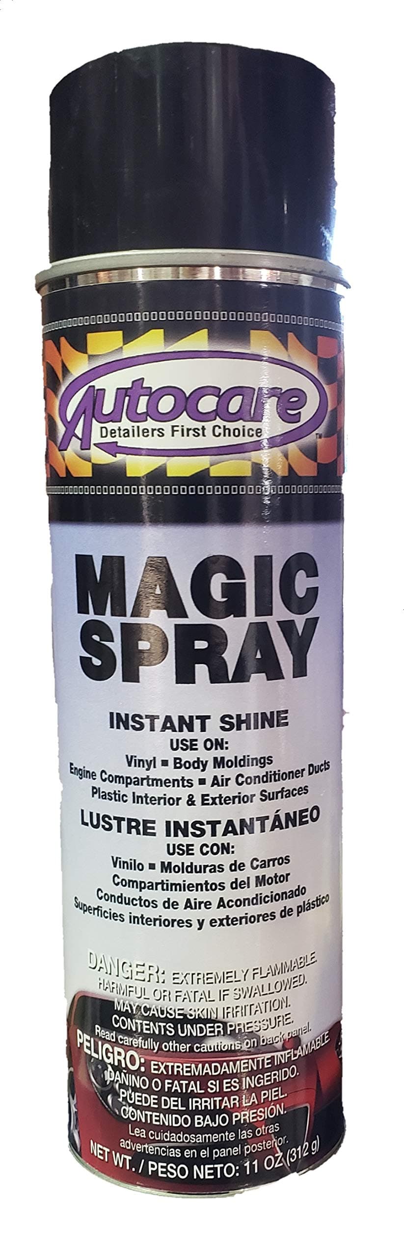 Autocare Magic Spray 4-Pack (19 oz can) Interior and Exterior Spray Dressing and UV Protectant for Plastic, Rubber, and Vinyl
