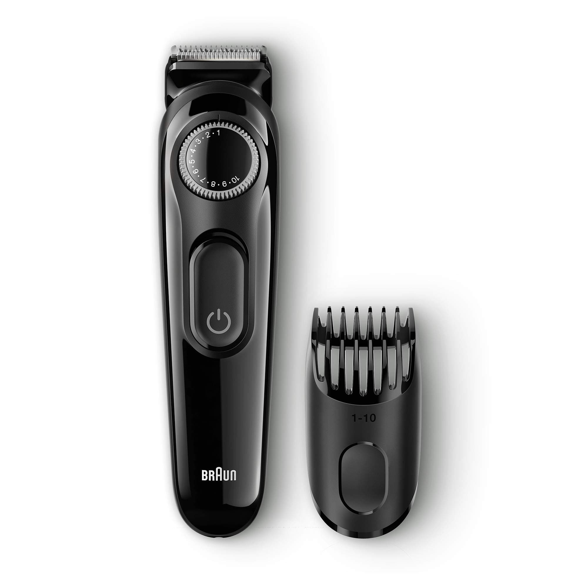 Braun Beard trimmer for men- BT3022 with smart precision dial- detachable trimming comb- 20 length settings between 1 - 10 m, 40 min run time
