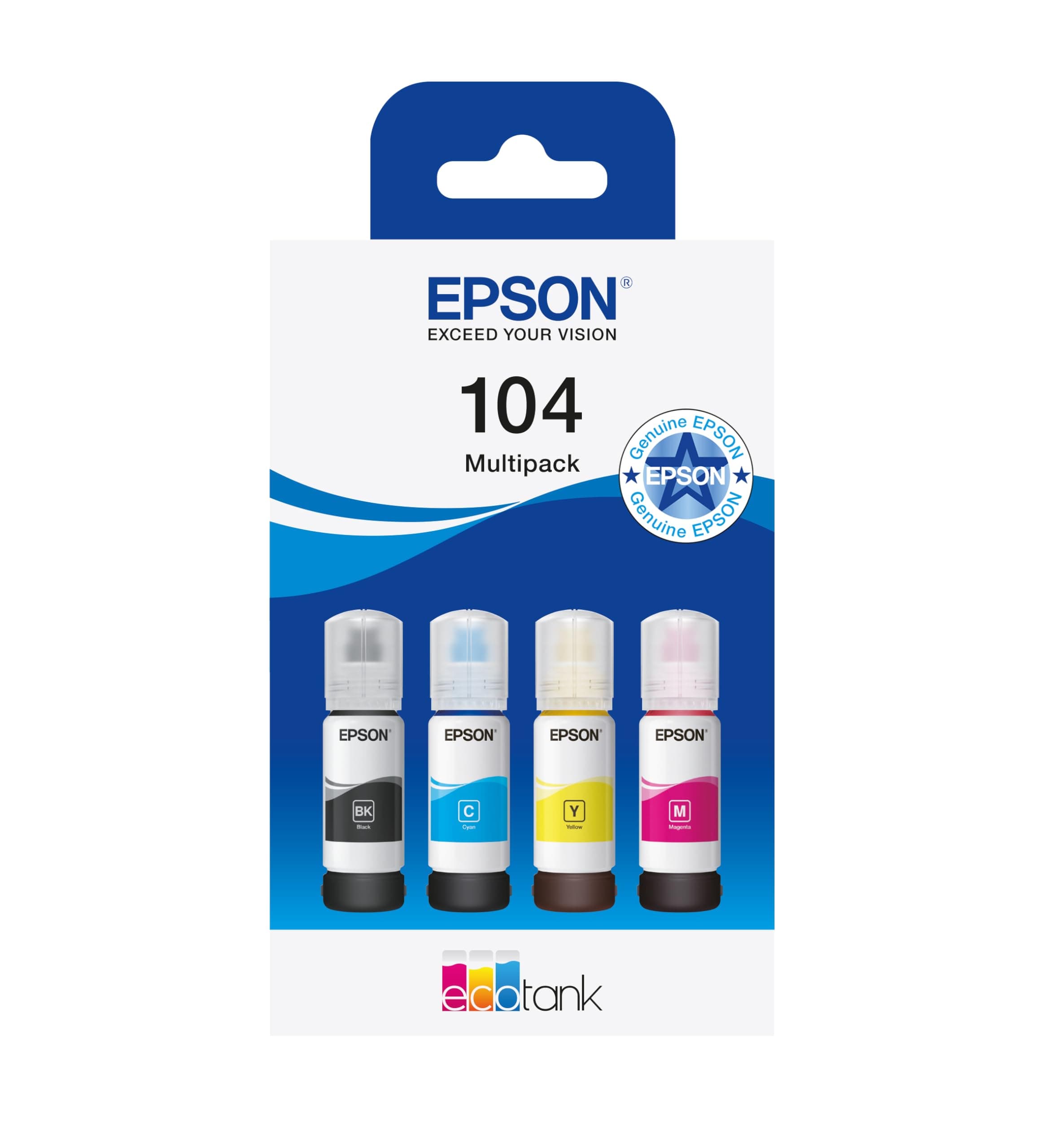 EcoTank 104 Genuine Multipack Ink Bottles