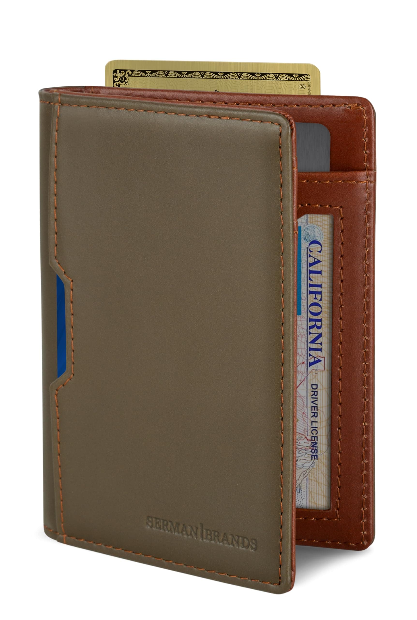 - Wallets for Men Slim Mens leather RFID Blocking Minimalist Card Front Pocket Bifold Travel Thin