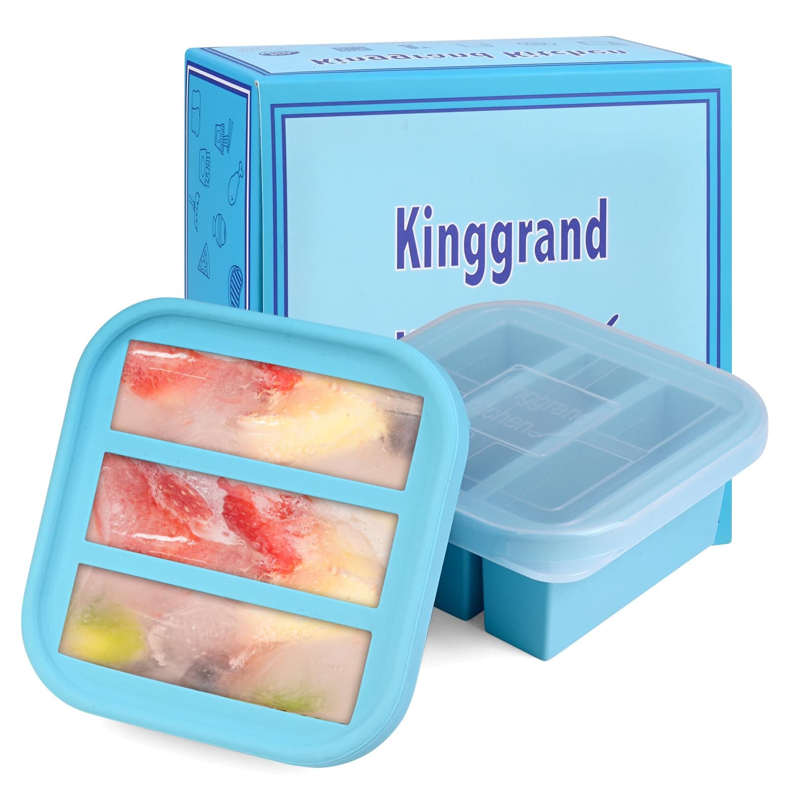 1/2-Cup Silicone Freezer Tray