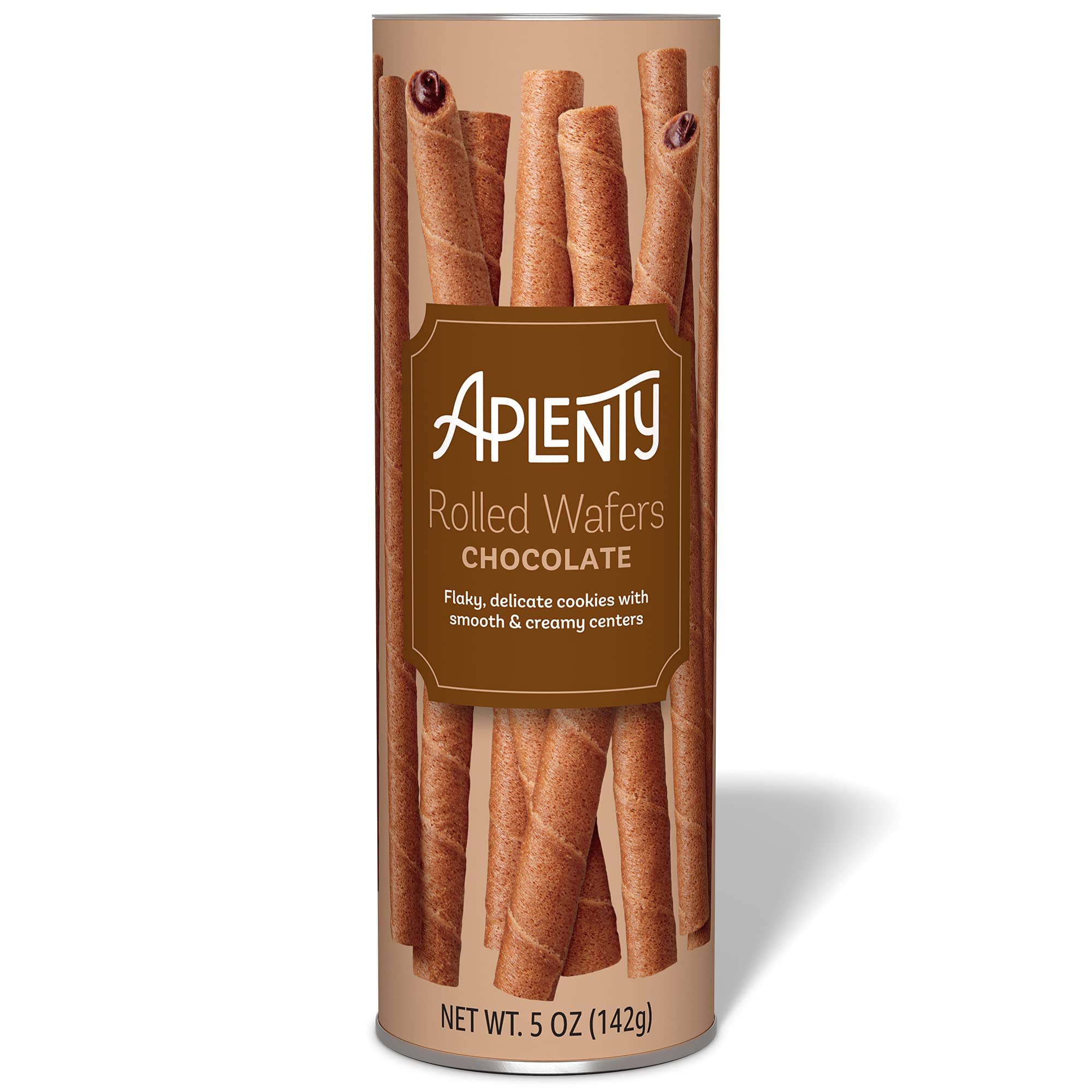 Aplenty, Chocolate Rolled Wafers, 5 Oz