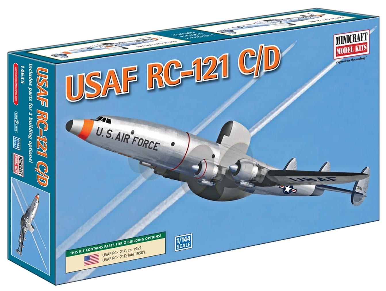 Minicraft RC-121C/D USAF 1/144 Scale with 2 Marking Options
