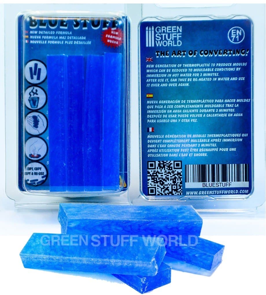 Green Stuff World Blue Stuff Bakeware (4 Bars) - Create and Reuse - Improved Instant Shape