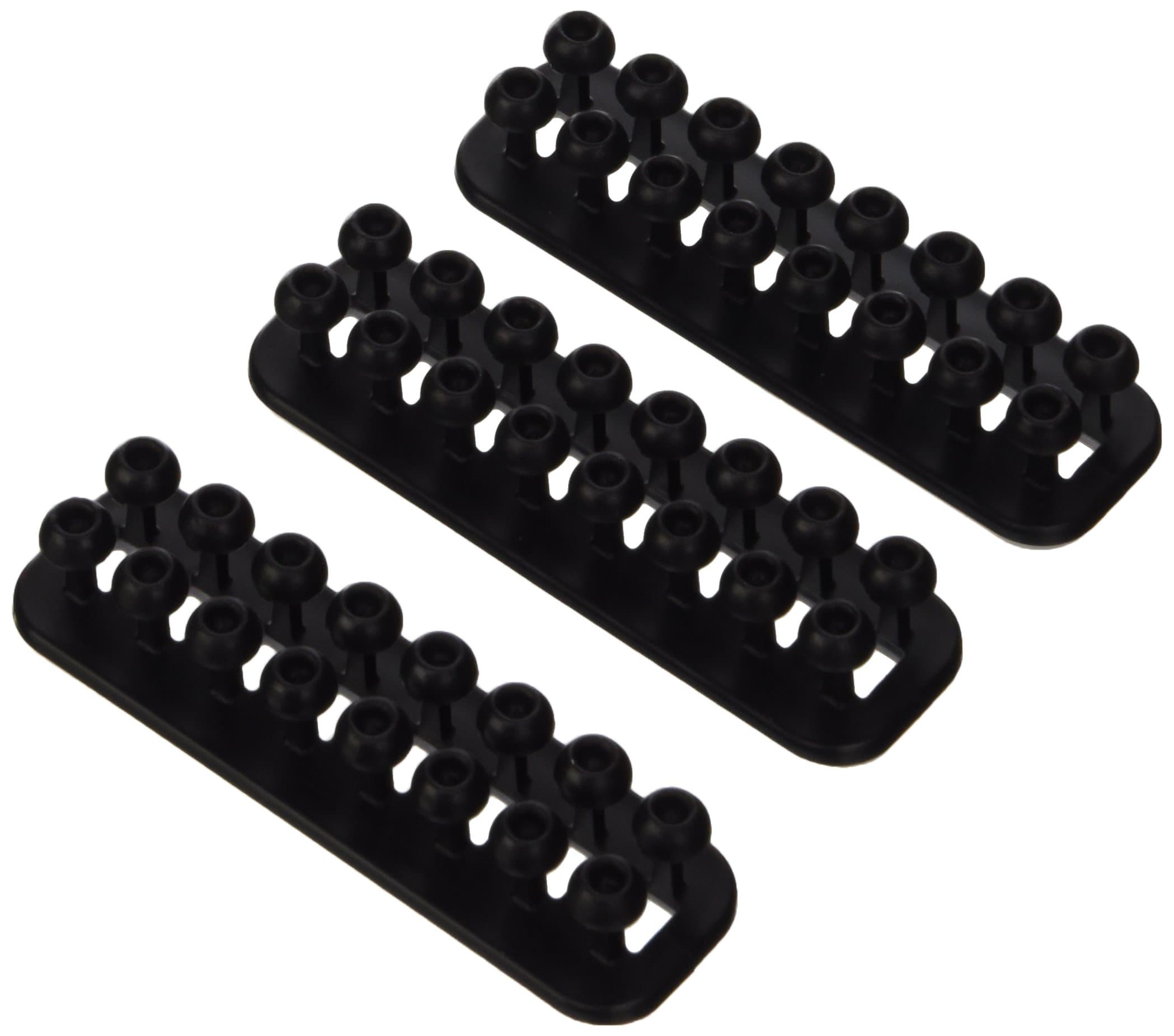 Cablox Mini Cable Tidy System - Black (Pack of 3)