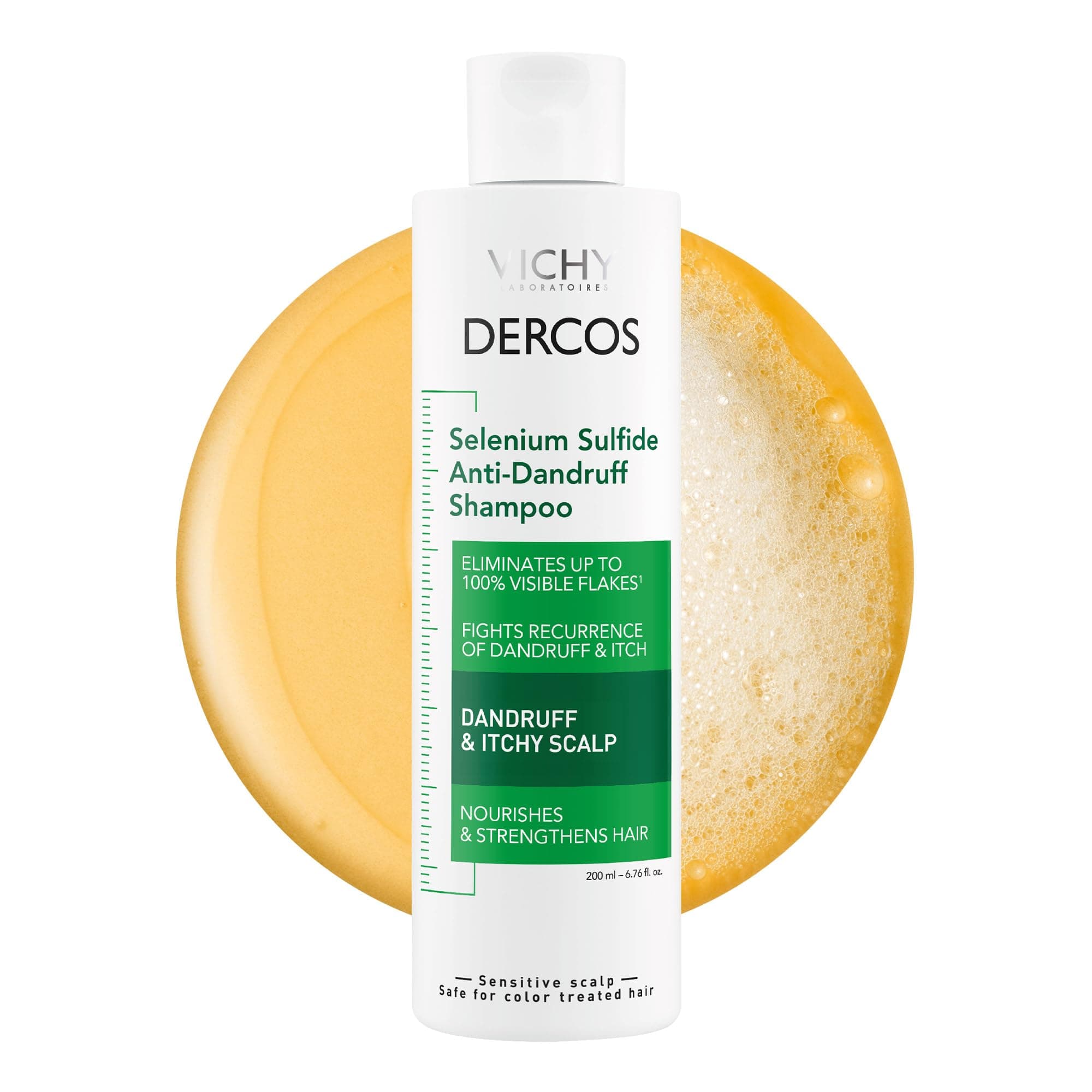 Selenium Sulfide Anti-Dandruff Shampoo - Eliminates Flakes & Fights Recurring Dandruff, Itchy Scalp - For Mild to Severe Cases - Color Safe Treatment - 6.7 Fl Oz