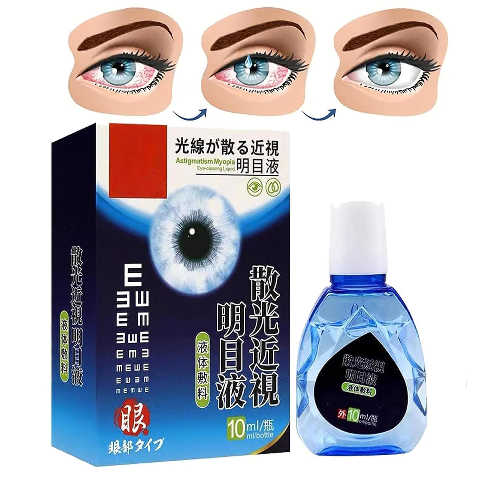 ATTDX Treatment EyeProblems SolutionDrops, Eye Therapy Drops, Eye Drops for Dry Eyes, Best Moisture Eye Drops, Eye Care Brightening Solution Japanese (1pcs)