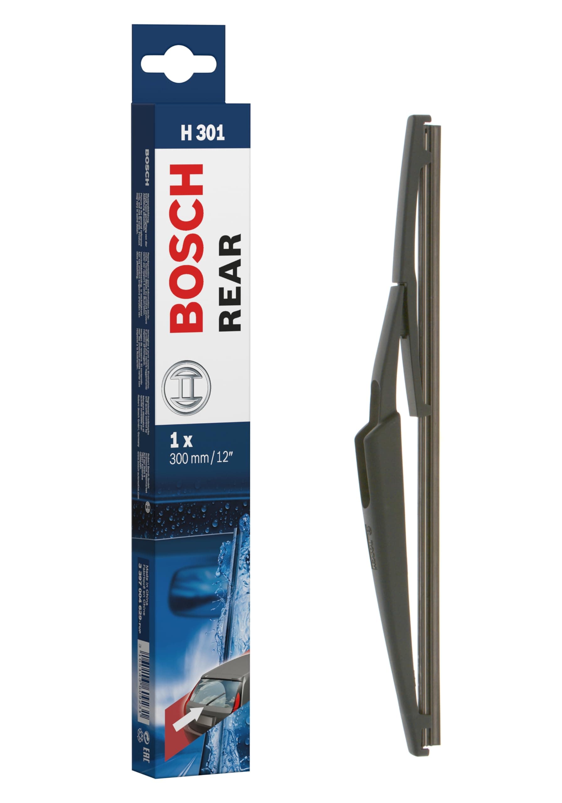 BOSCH H301 Rear Wiper Blade; 12" - Single