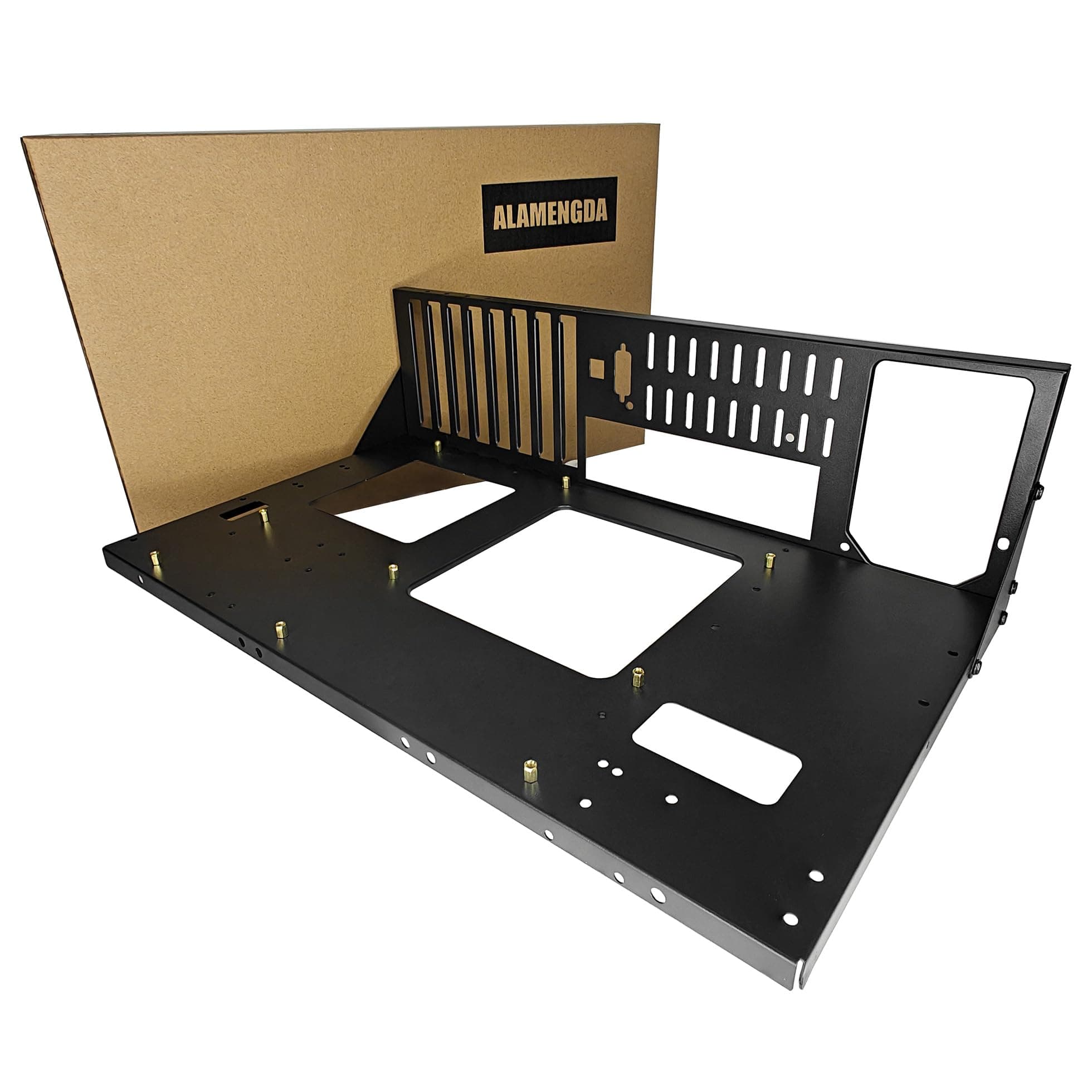 DIY Pc Test Bench, Open Chassis Case Rack for ATX/M-ATX/ITX Motherboards,Widely Body Heat Dissipation Design Open Air Pc Case, SSD Motherboards Accessories (1 Pc)