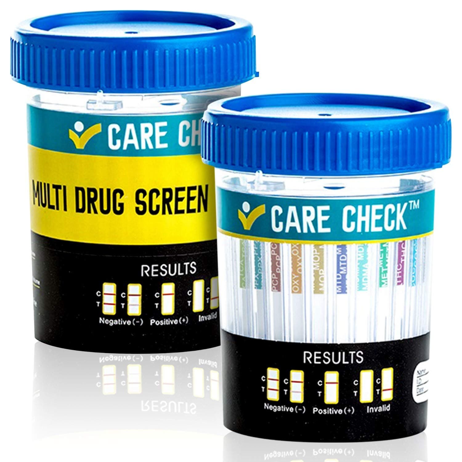 5 Pack 12 Panel Drug Test Cups - Sterile Urine Tests - Tests Instantly for THC, COC, OXY, AMP, BZO, BAR, MET, MDMA, MTD, MOP, PCP & TCA