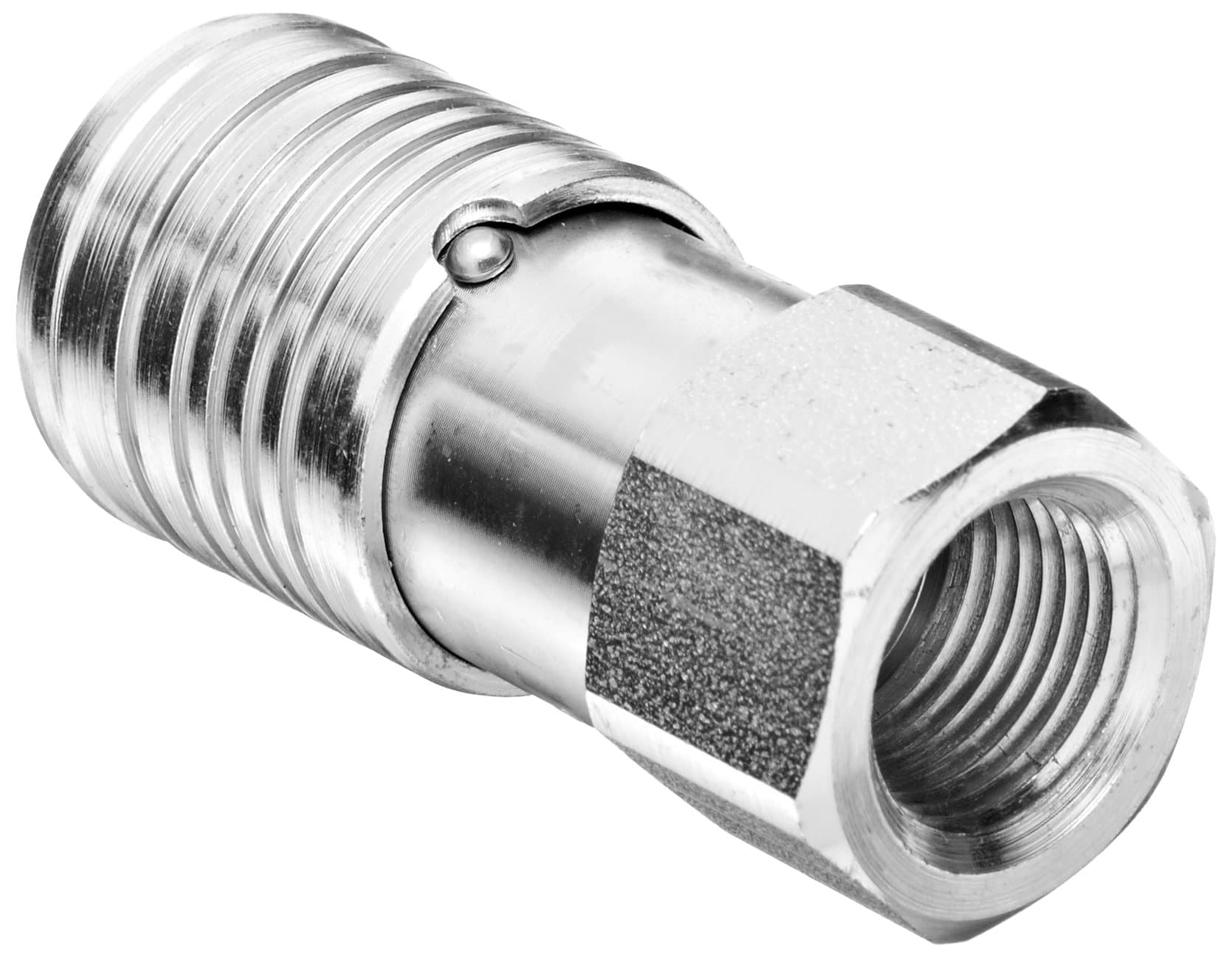 Dixon3HTF4 Steel Flush Face Hydraulic Quick-Connect Fitting, Coupler, 3/8" Coupling x 1/2"-14 NPTF