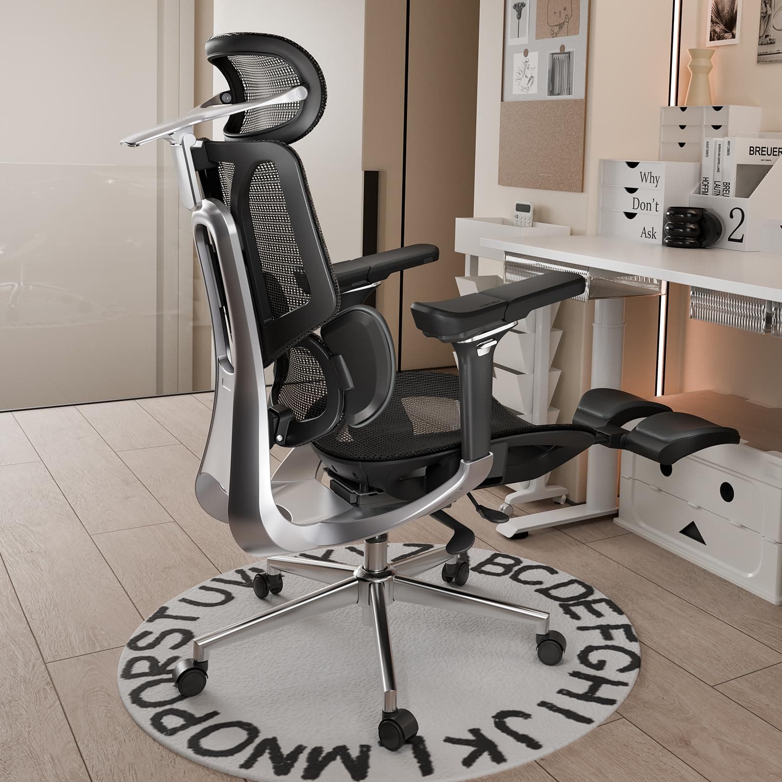 - Hbada E3 Pro Ergonomic Office Chair, Big and Tall Office Chair - with 3-Zone Dynamic Lumbar Support, 4D Adjustable Headrest, 6D Adjustable Armrests, Swivel, Black