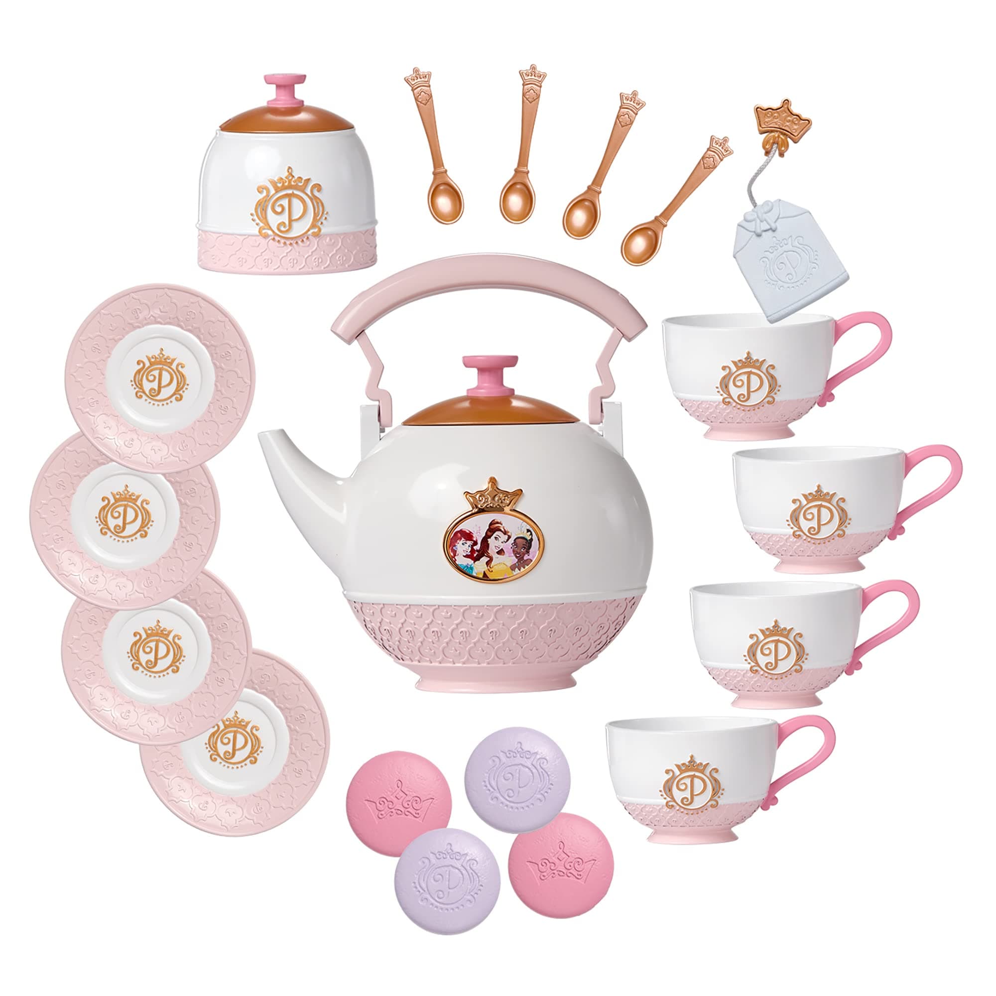 Disney Princess Style Collection Tea Set for 4! Includes 21 Pieces [Amazon Ex...